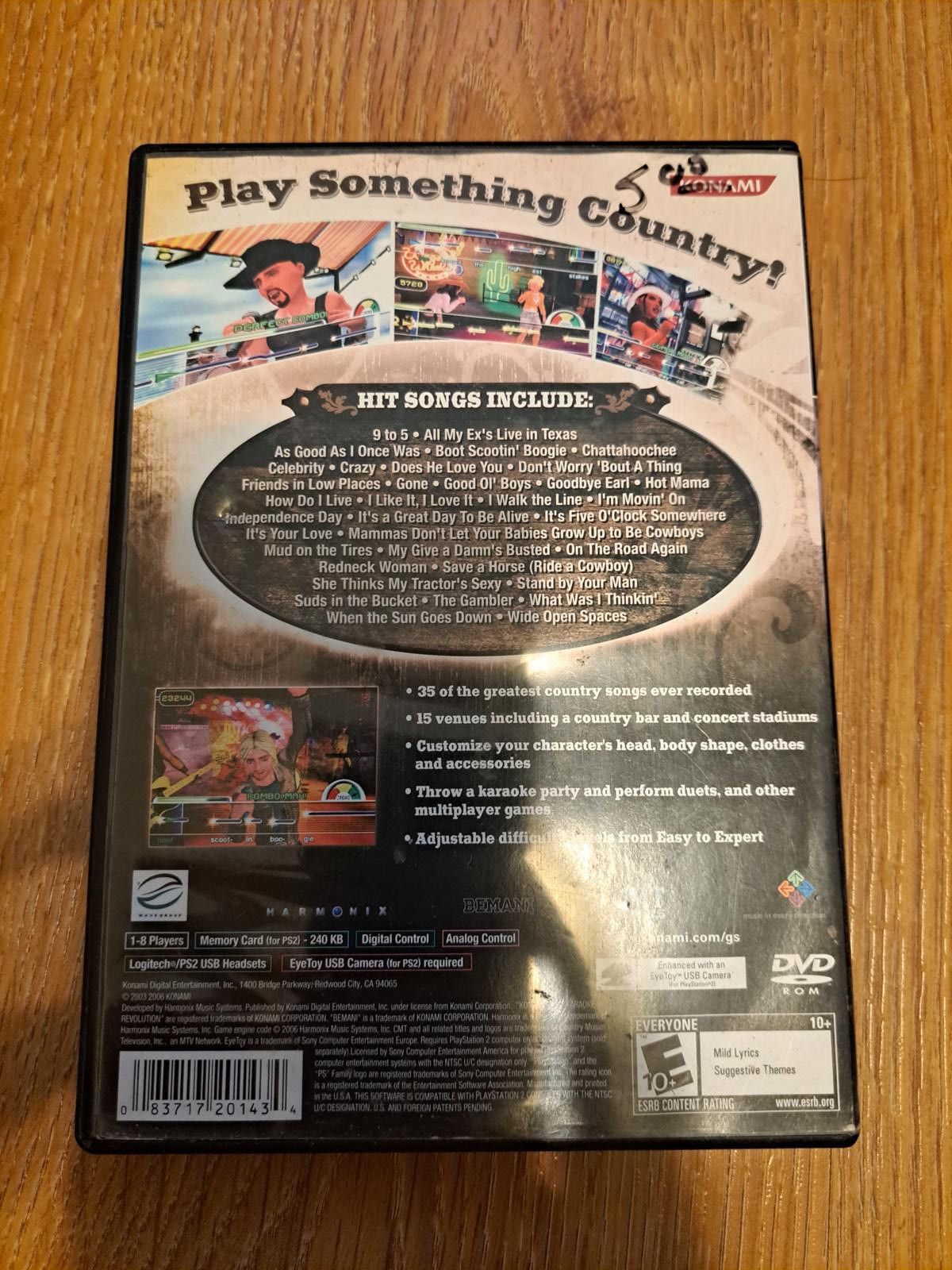 Other CMT Presents Karaoke Revolution Country PS2 Good Condition Size ONE SIZE - 2 Thumbnail