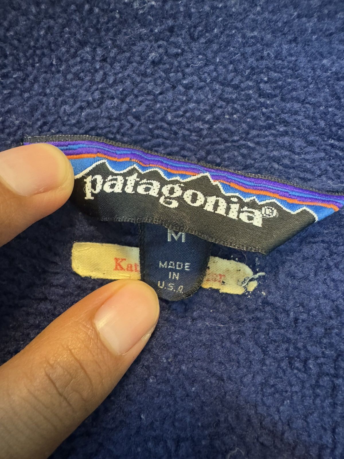 Patagonia × Vintage Vintage Patagonia Made in USA Red Bomber Jacket Size US M / EU 48-50 / 2 - 9 Thumbnail