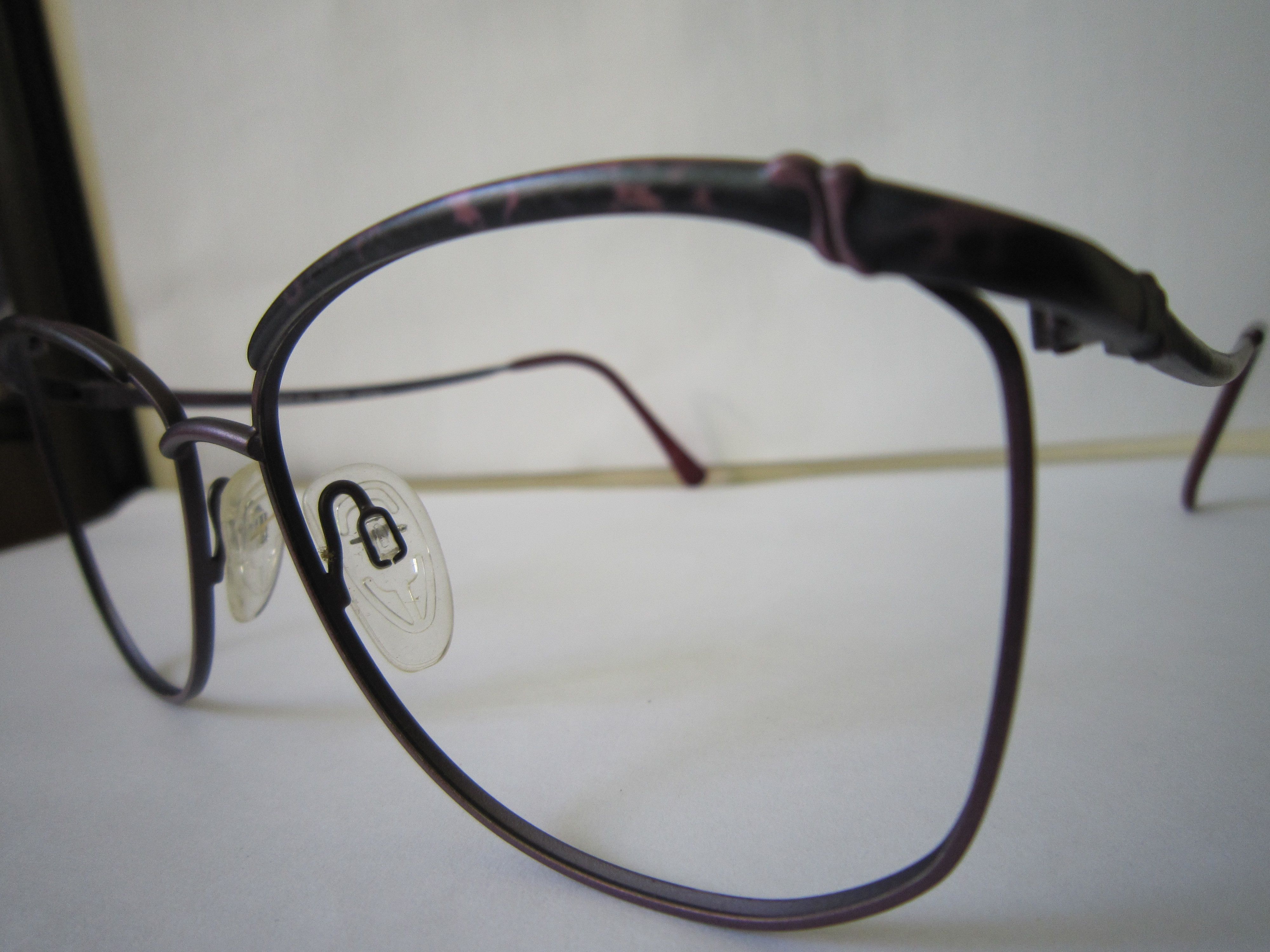 Vintage Vintage 80s TURA Mod 402 Purple Woman Eyeglasses Size ONE SIZE - 5 Thumbnail