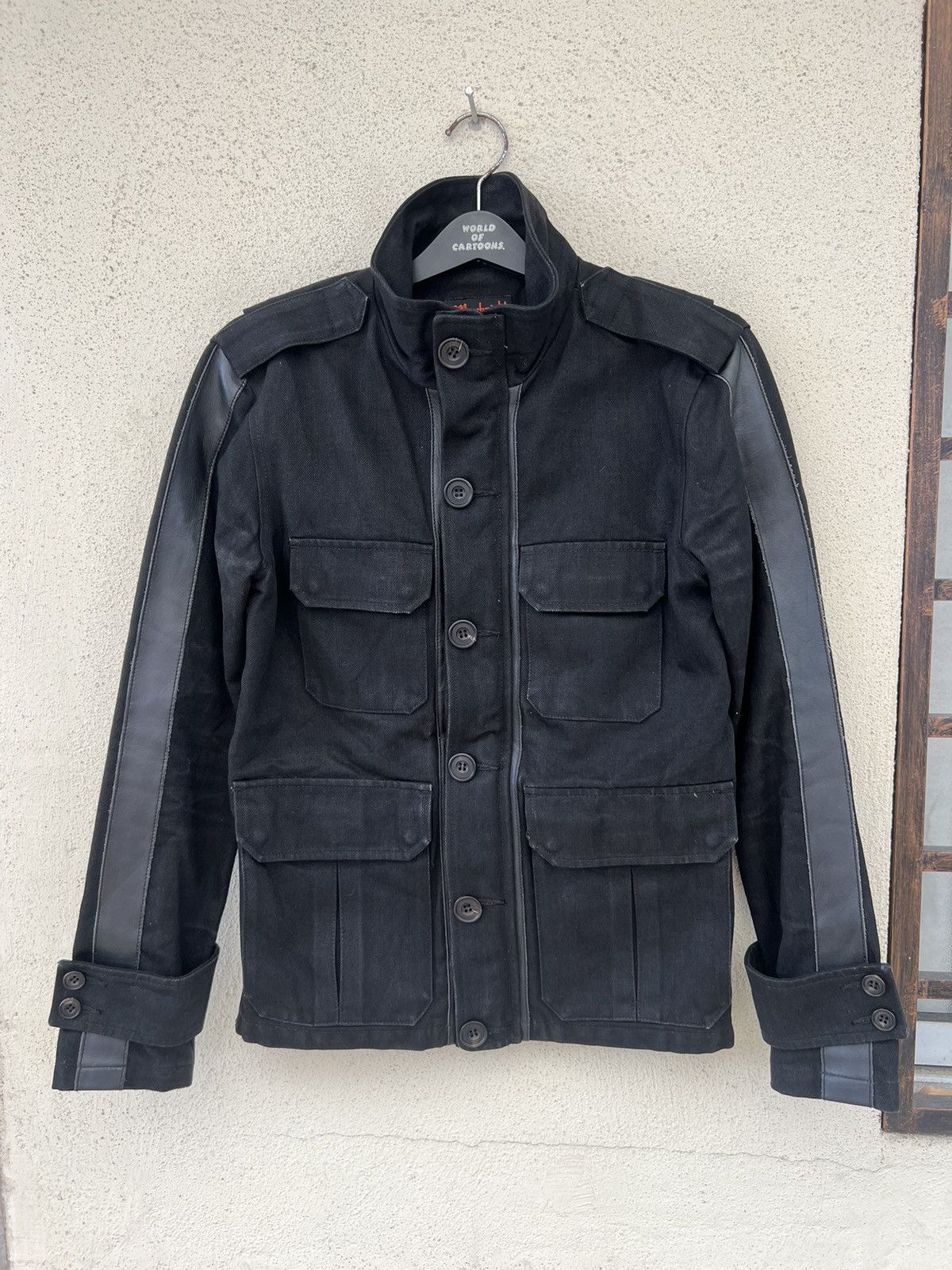 junhashimoto Jun Hashimoto Macknight Hybrid Black Denim Jacket Size US M / EU 48-50 / 2 - 6 Thumbnail