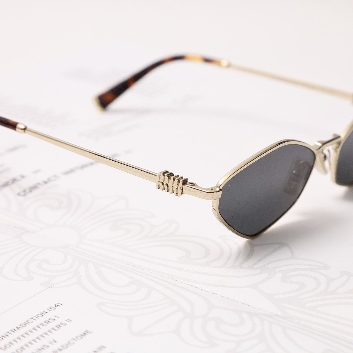 Miu Miu MIU MIU 0MU 56ZS SUNGLASSES Size ONE SIZE - 3 Thumbnail