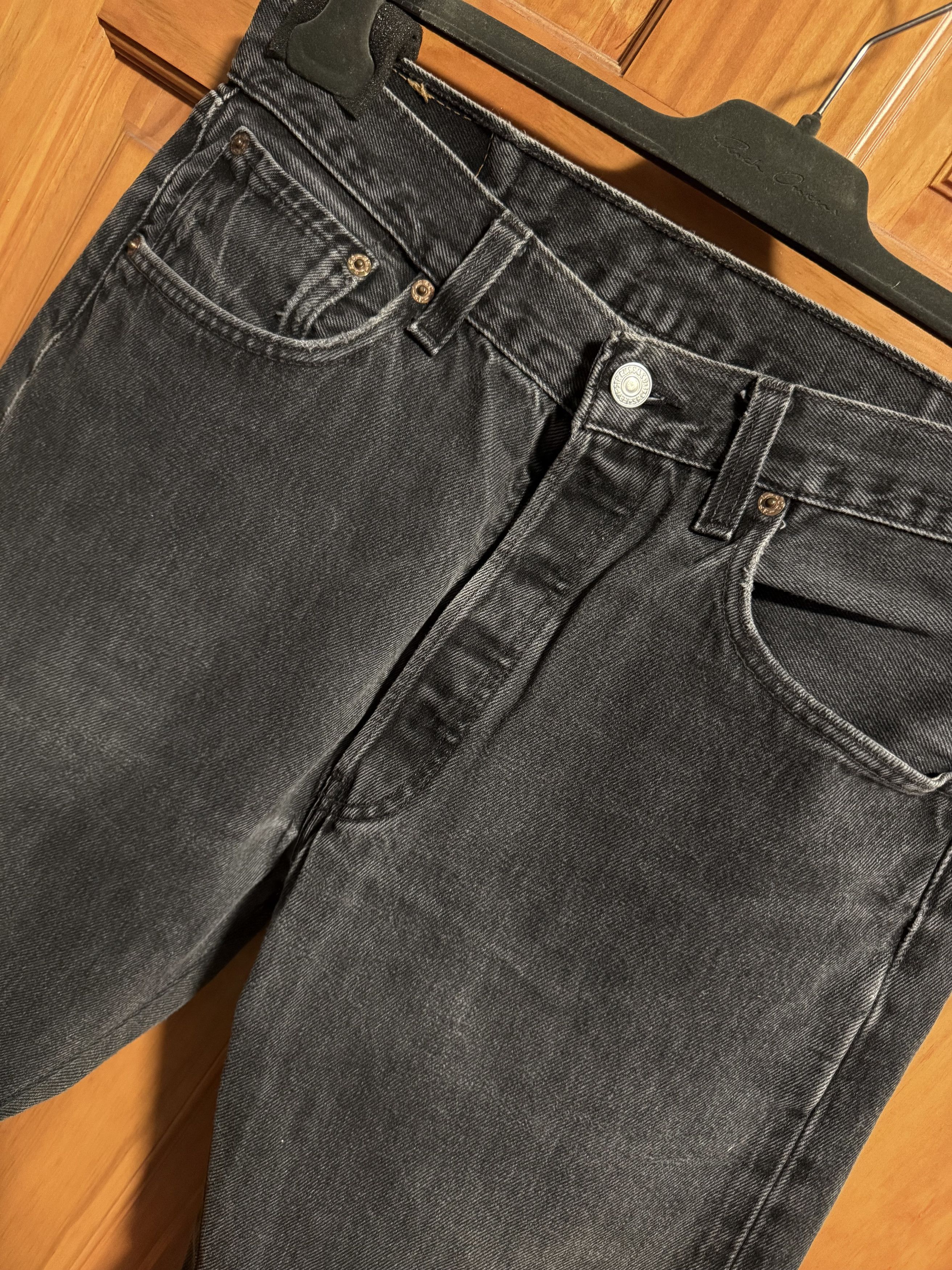 Levi's Custom Reworked Flared 501 Denim - Black - 33 Size US 33 - 2 Thumbnail