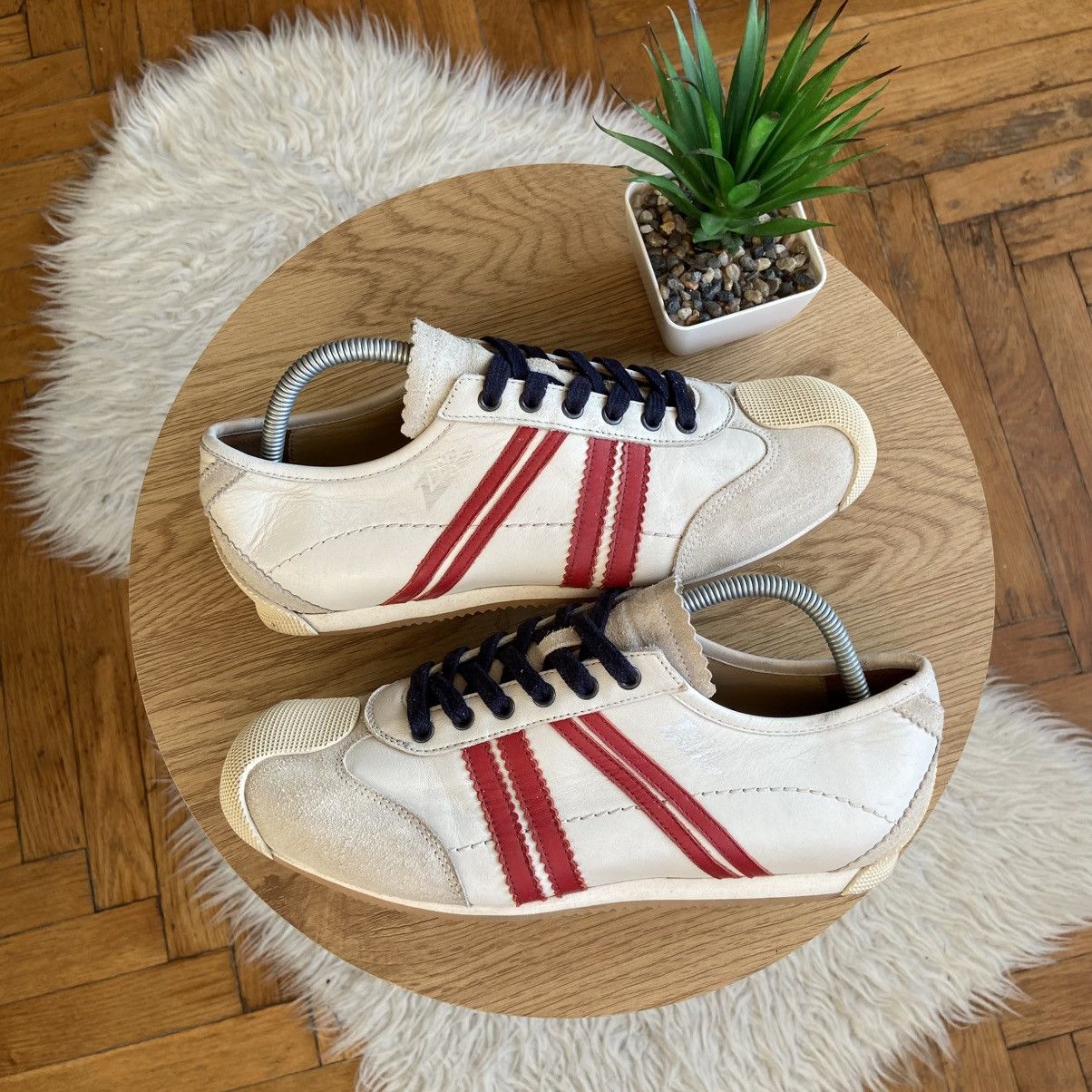 Vintage Men's Zeha Berlin Trainers Retro League Sneakers Red White41 Size US 8 / EU 41 - 1 Thumbnail