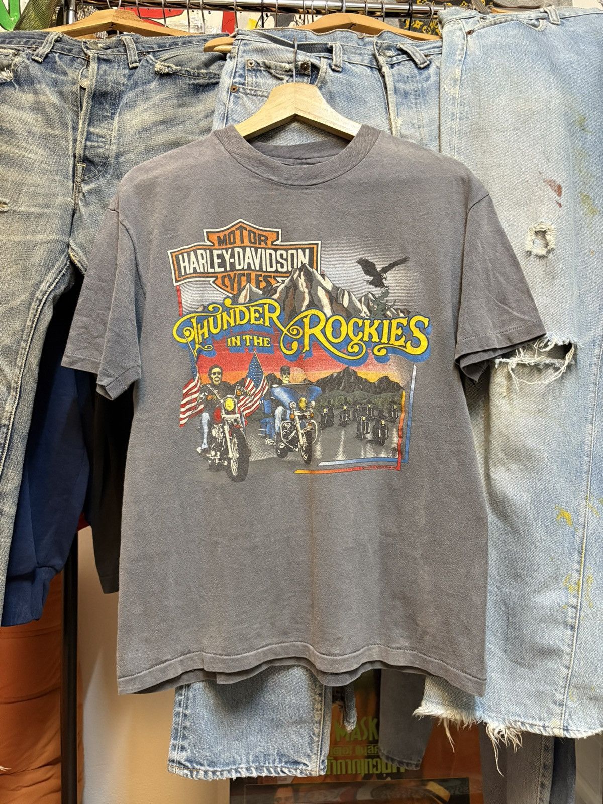 Harley Davidson 1989’s Harley Davidson Crazy faded Size US M / EU 48-50 / 2 - 1 Thumbnail