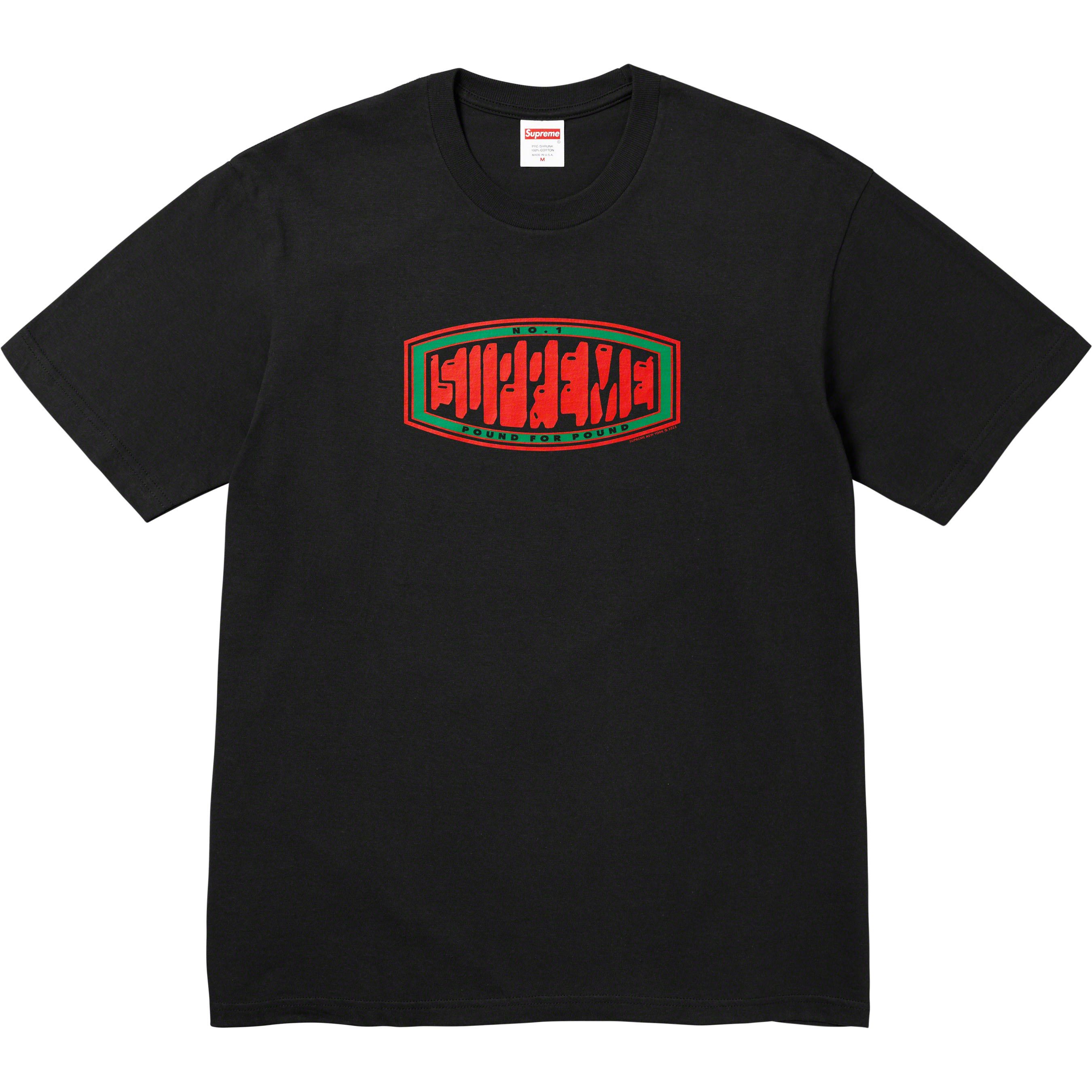 Supreme Supreme Pound Tee - Black - XXL - FW23 Size US XXL / EU 58 / 5 - 1 Thumbnail