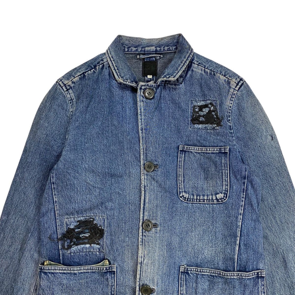 Full Count & Co. Fullcount Distressed Patchwork Coverall Denim Jacket Size US M / EU 48-50 / 2 - 9 Thumbnail
