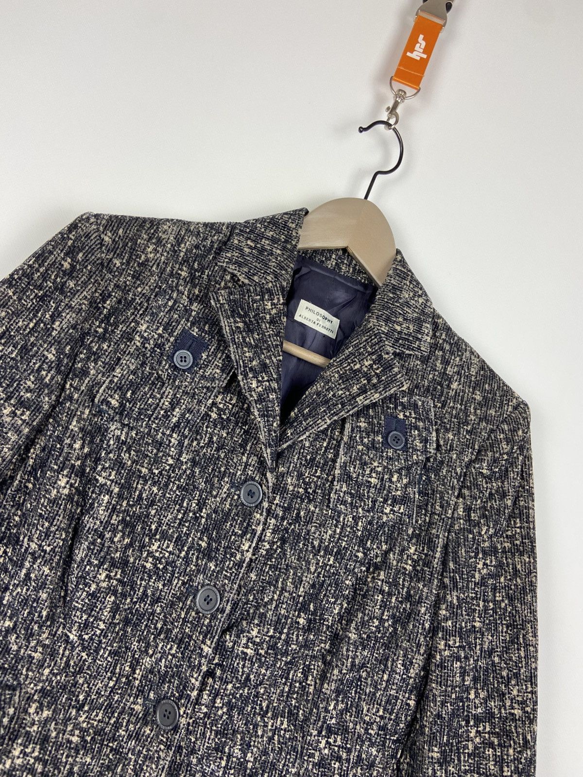 Alberta Ferretti Philosophy di Alberta Ferretti Womens Front Pocket Blazers Size M / US 6-8 / IT 42-44 - 10 Thumbnail