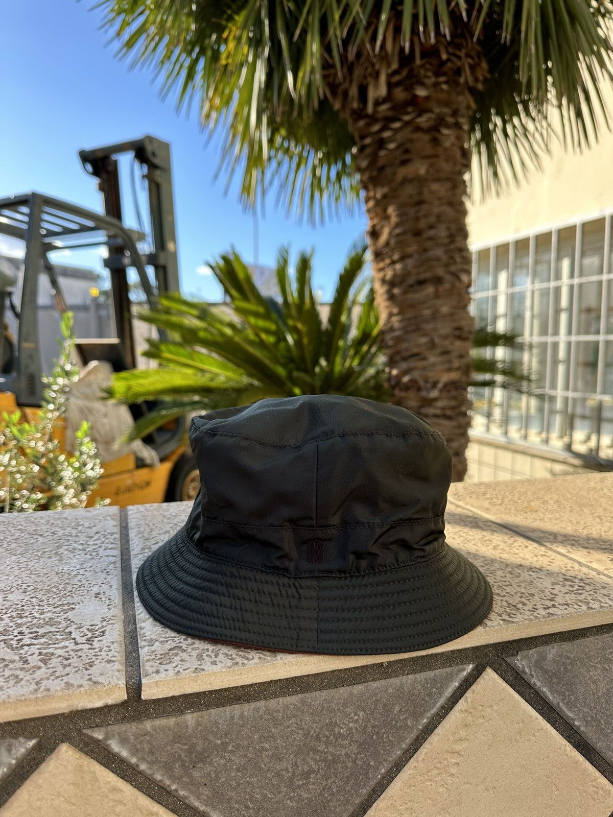 Hermes Hermes Dark Olive Panama Hat Nylon 58 size Size ONE SIZE - 4 Thumbnail