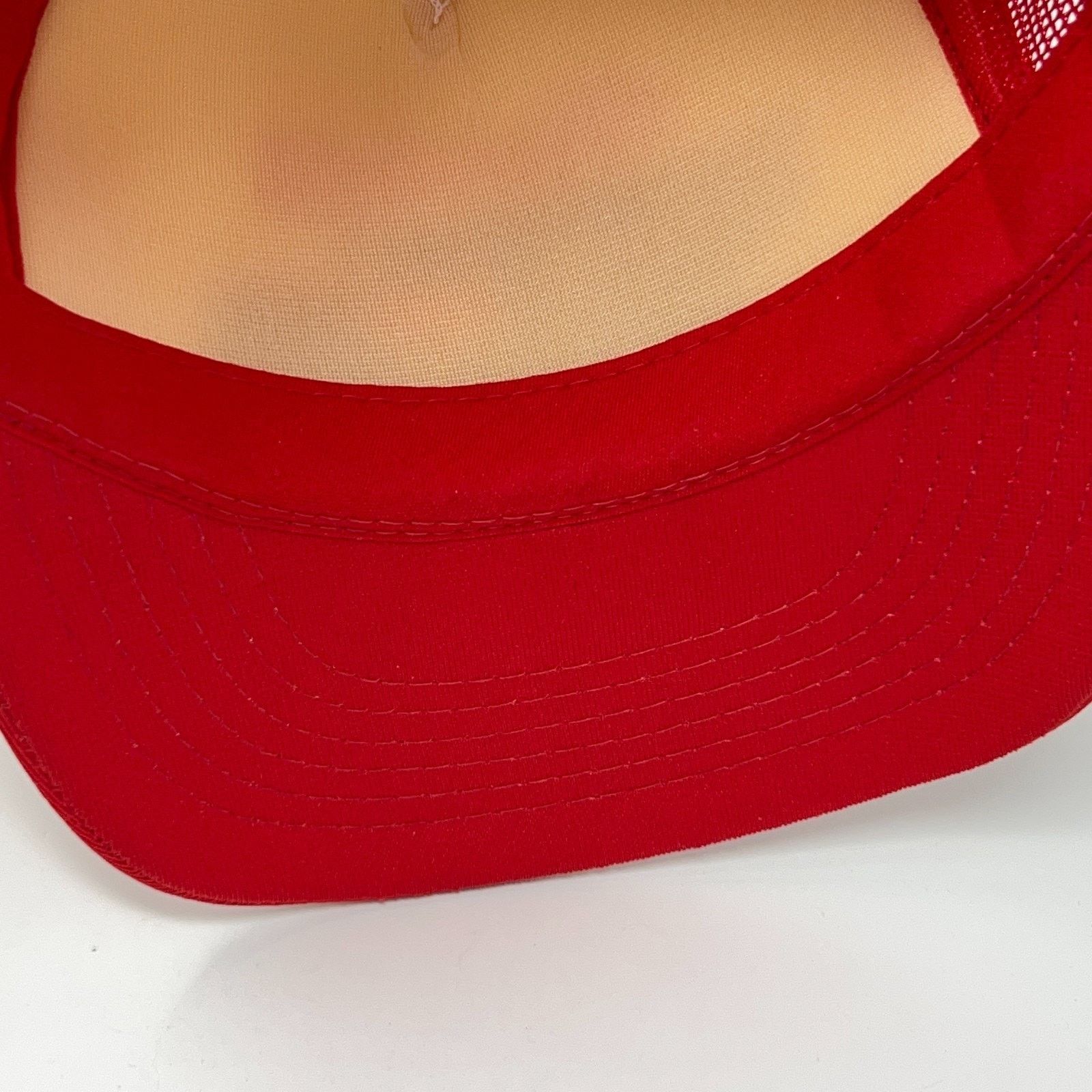 Vintage Vintage 80s Henris Supply Inc Trucker Hat Baseball Cap Red Size ONE SIZE - 5 Thumbnail