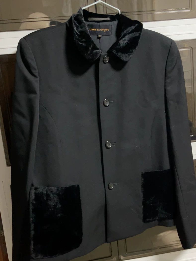 Comme des Garcons Comme des Garçons Black Velvet Collar Jacket 2505-Nextarrow Size US M / EU 48-50 / 2 - 1 Thumbnail