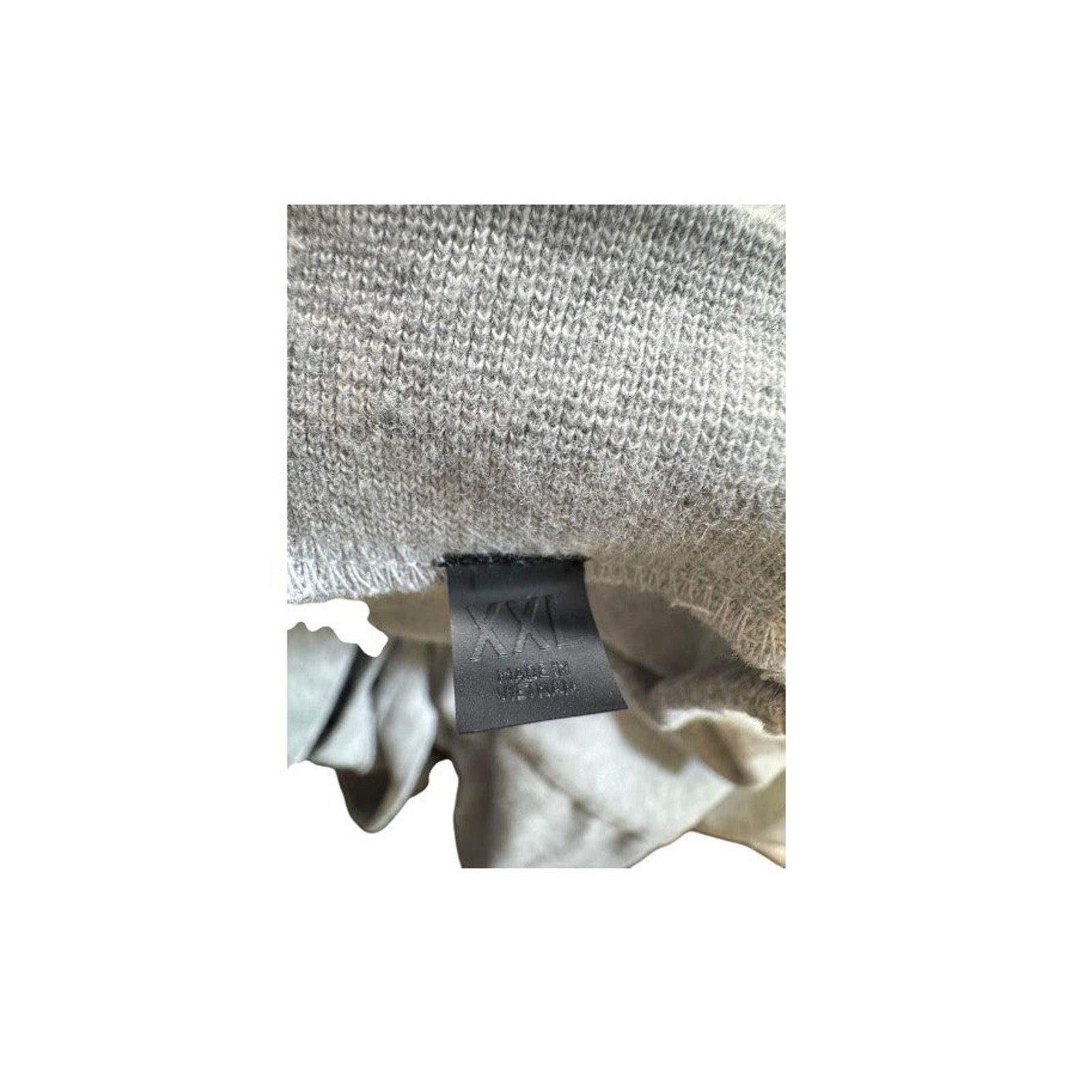 Essentials Essentials "3D Silicon Applique Heather" Grey Sweater Size US XXL / EU 58 / 5 - 3 Thumbnail