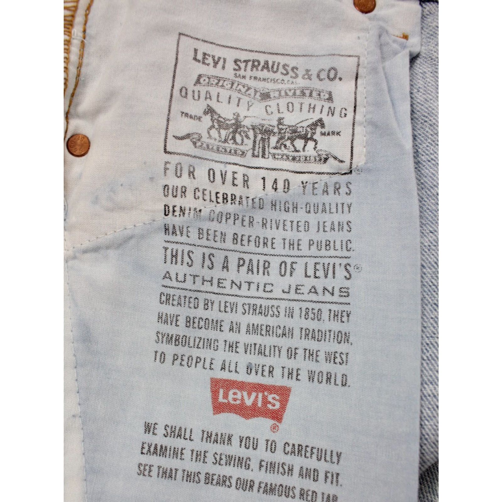 Levi's VINTAGE Levi's 555 Jeans Shirt Size US 30 / EU 46 - 4 Thumbnail