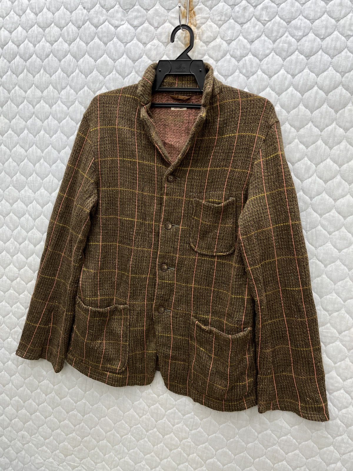 Kapital 🔥🔥🔥ARCHIVE KAPITAL KOBE TWEED KNIT FLEECE JACKET Size US M / EU 48-50 / 2 - 4 Thumbnail