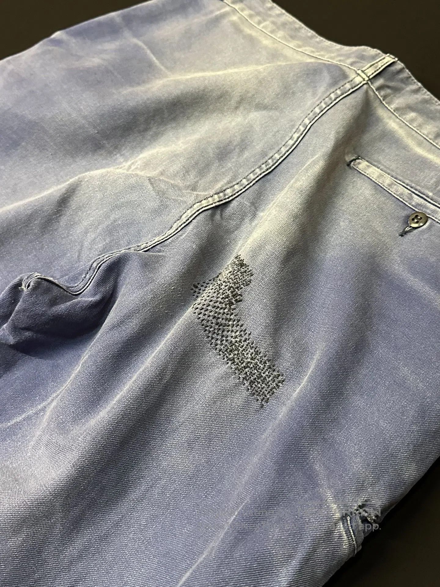 Vintage Vintage 50s French Workwear Distressed Canvas Pants. Size US 31 - 9 Thumbnail