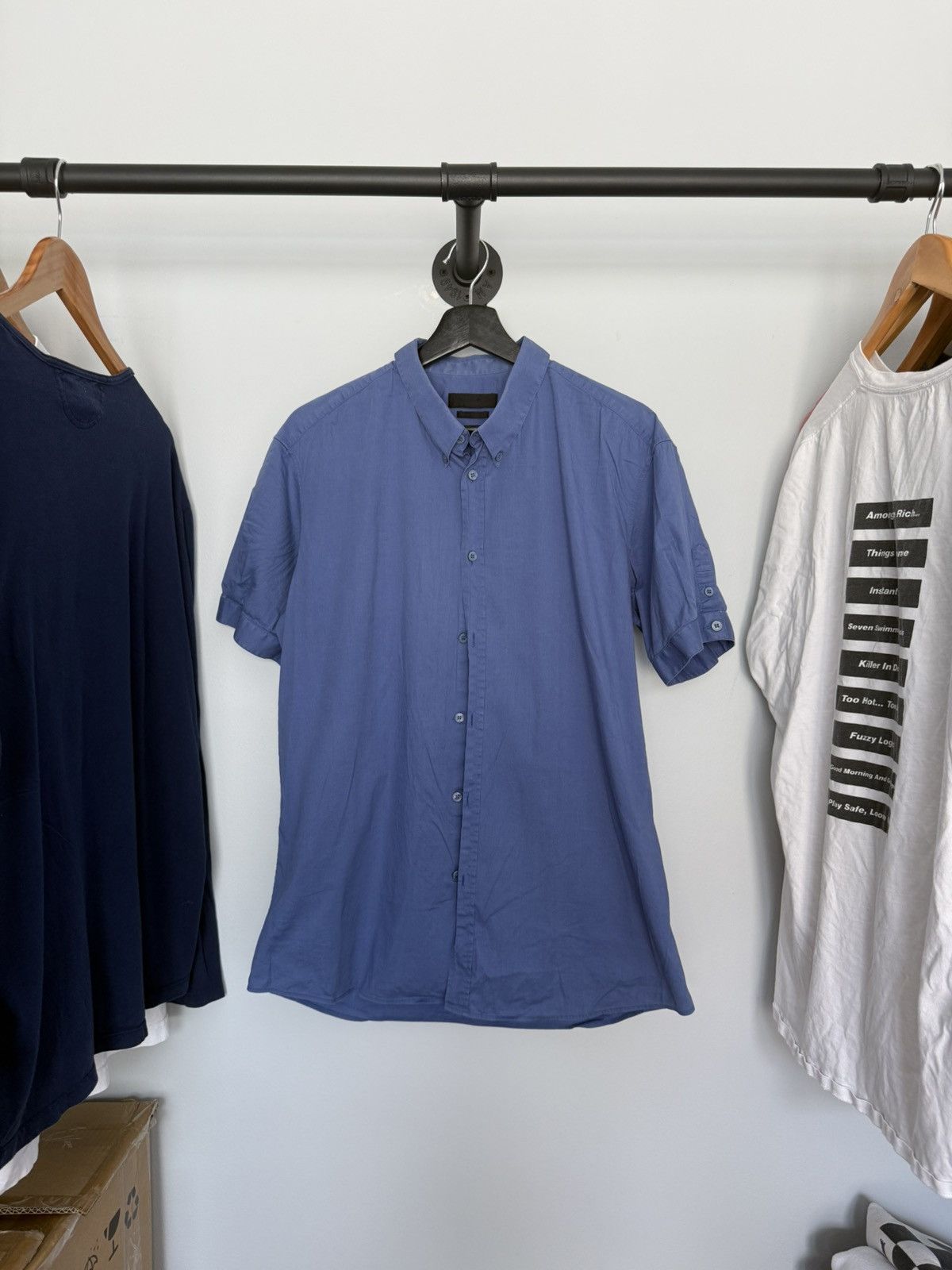 Alexander McQueen Alexander McQueen Blue Button down Size US M / EU 48-50 / 2 - 1 Thumbnail