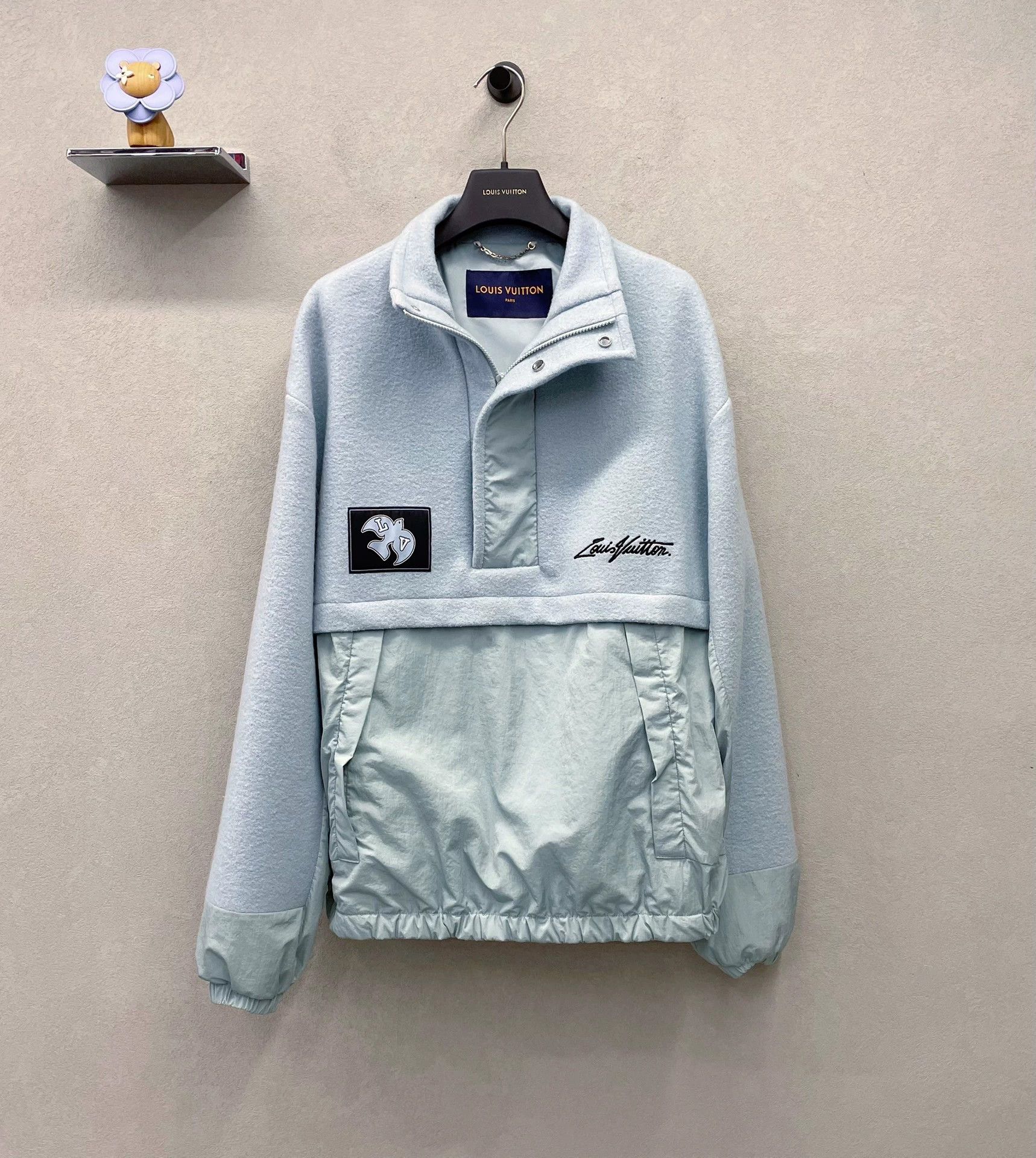 Louis Vuitton blue patchwork pullover sweatshirt size 50 Size US M / EU 48-50 / 2 - 1 Thumbnail