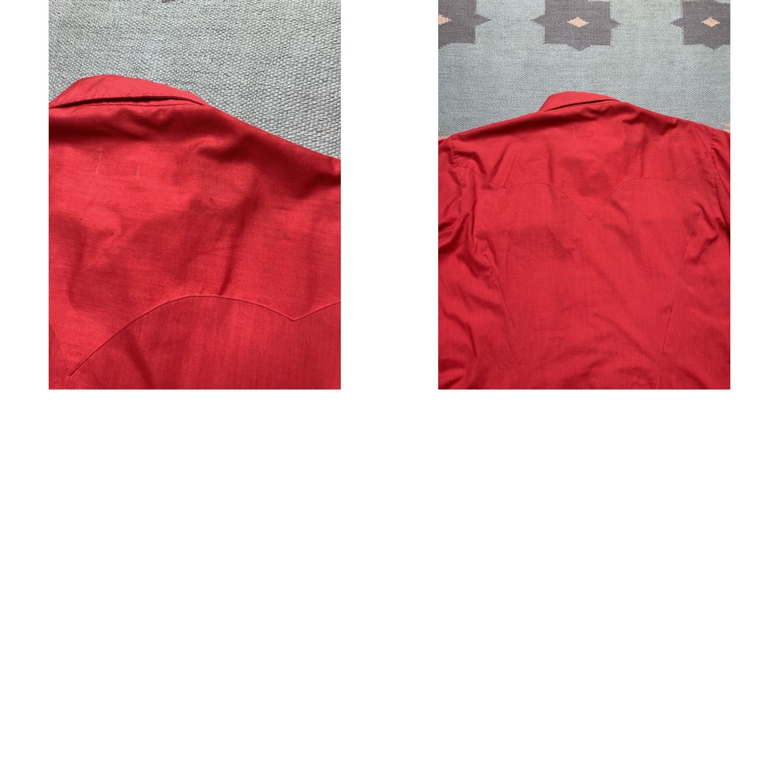 Vintage VINTAGE Pearl snap western shirt long sleeve extra long tails red dagger large Shirt Mens L Red western long sleeve snap Size US L / EU 52-54 / 3 - 8 Thumbnail
