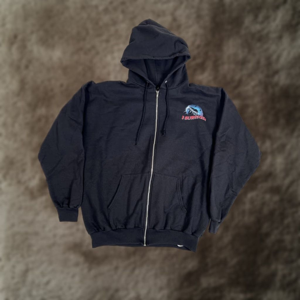 Disney VINTAGE Disney Twilight Zone Tower of Terror Hoodie Mens XL Black Full Zip Size US XL / EU 56 / 4 - 1 Thumbnail