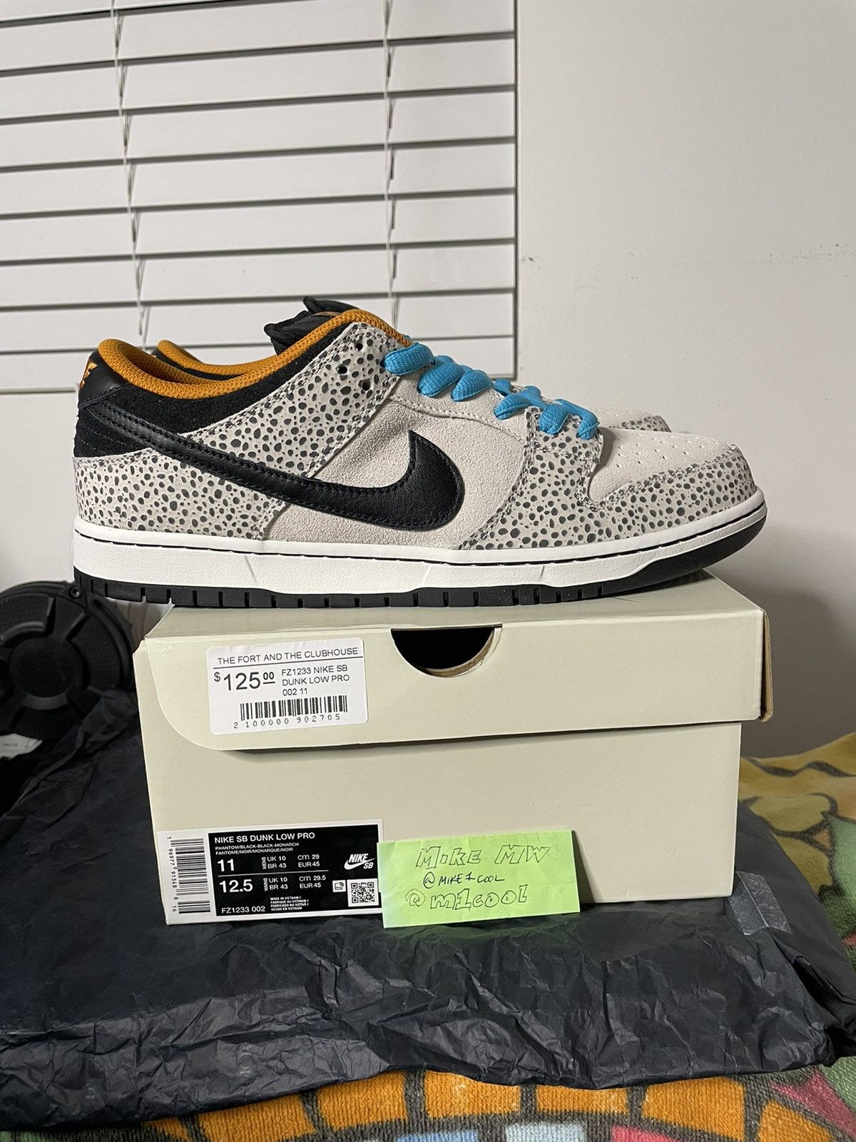 Nike Nike Dunk SB Low Electric Pack Olympics Safari sz 11 flash Size US 11 / EU 44 - 9 Thumbnail