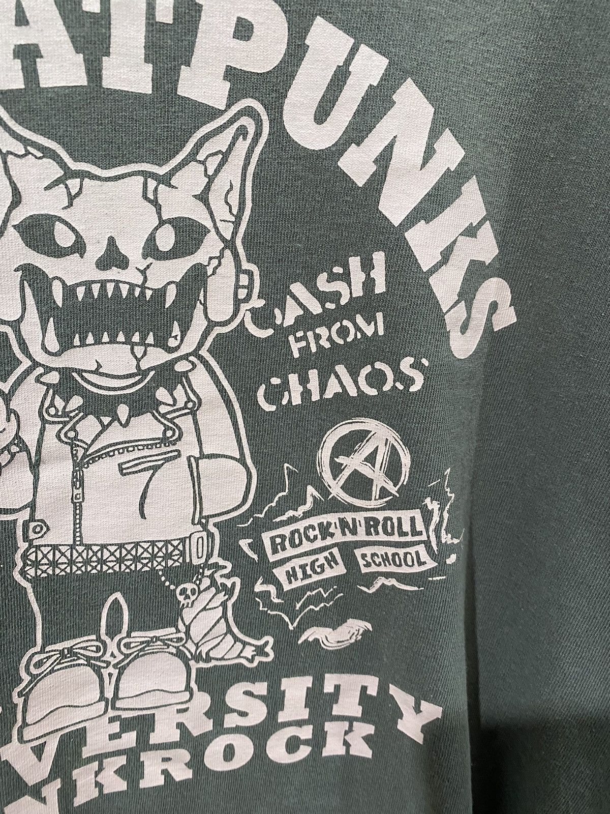 20471120 × Hysteric Glamour × Japanese Brand 1990s Hell cat punk Japan School of rock and punk tee Size S / US 4 / IT 40 - 6 Thumbnail