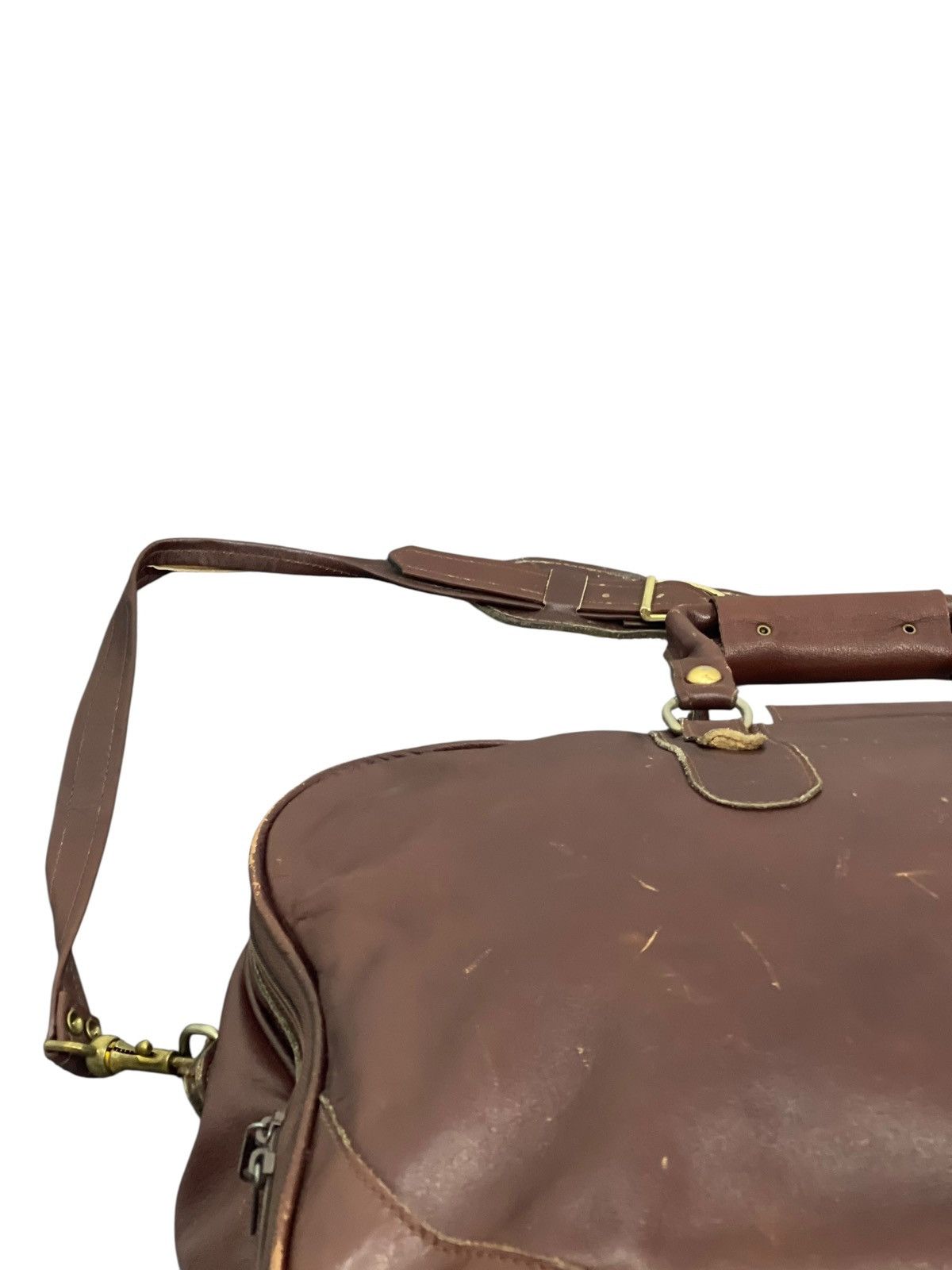 Leather Full Leather Vtg 90s Renwick Canada Travel Bag 6🟩 Size ONE SIZE - 17 Thumbnail