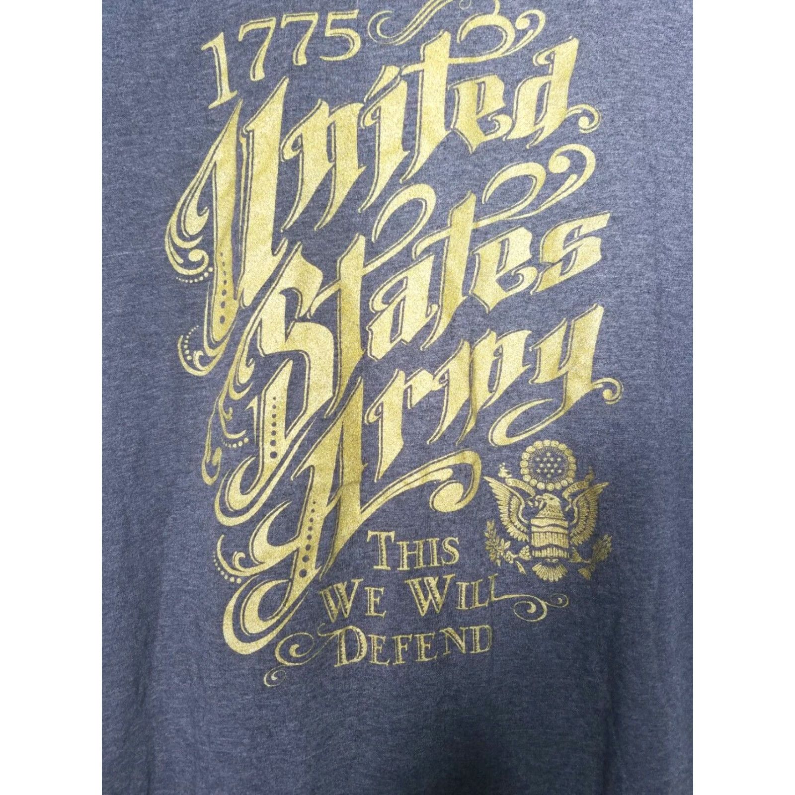 Vintage GRUNT APPAREL Mens L United States Army 1776 Patriotic T Shirt Size US L / EU 52-54 / 3 - 2 Thumbnail