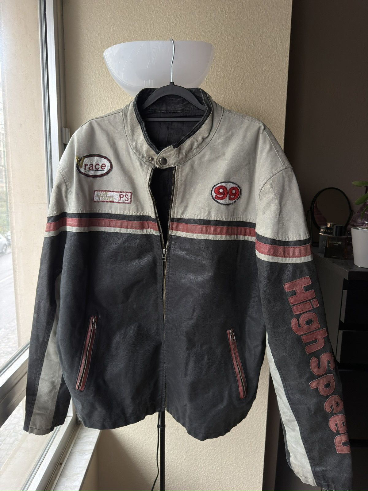 Vintage Racing vintage leather jacket Size US M / EU 48-50 / 2 - 2 Thumbnail