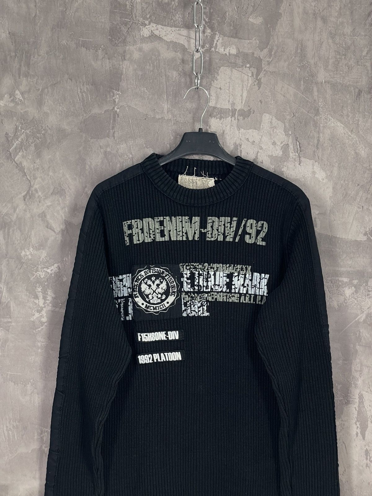 20471120 × Diesel × Japanese Brand Vintage Abstract Y2K Diesel Style Grunge 3D Sweater Size US L / EU 52-54 / 3 - 2 Thumbnail