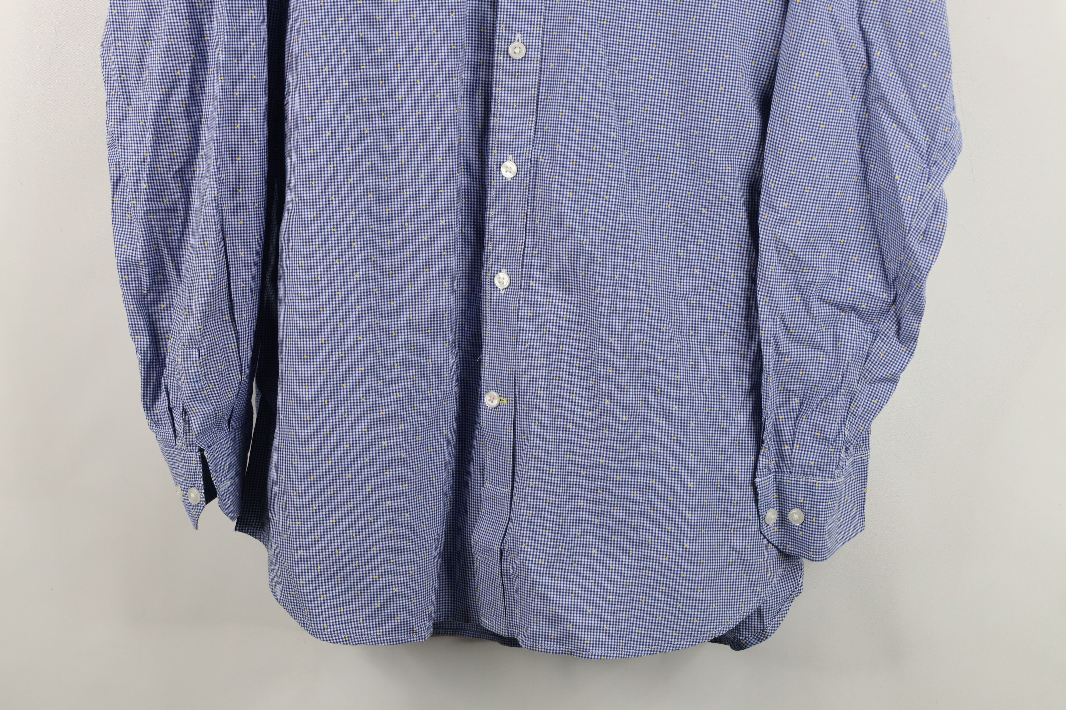 Vintage Thomas Pink Polka Dot Plaid Collared Button Down Shirt Blue Size US XXL / EU 58 / 5 - 3 Thumbnail