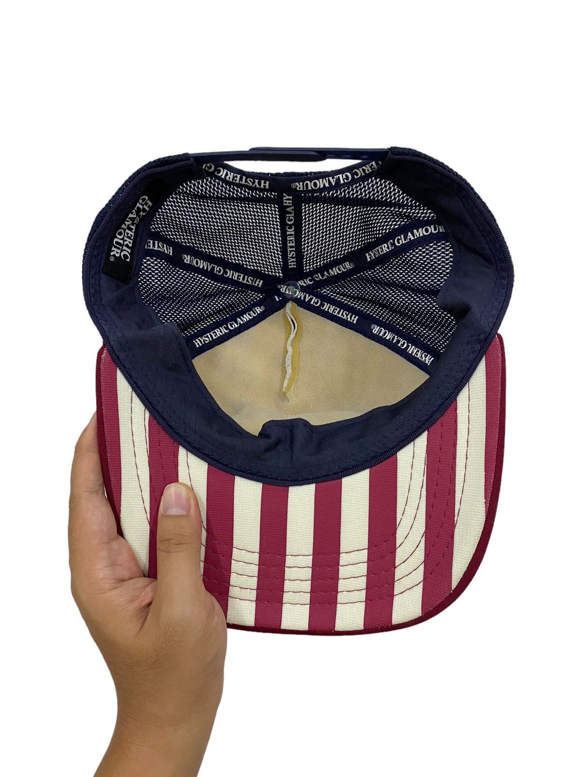 Hysteric Glamour Hysteric Glamour USA Flag Naked Woman Trucker Cap Size ONE SIZE - 7 Thumbnail