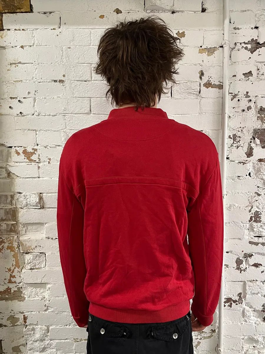 Dirk Bikkembergs Bikkembergs Cotton-Blend Cargo Pocket Red Zip-Up Sweater Size US M / EU 48-50 / 2 - 3 Thumbnail