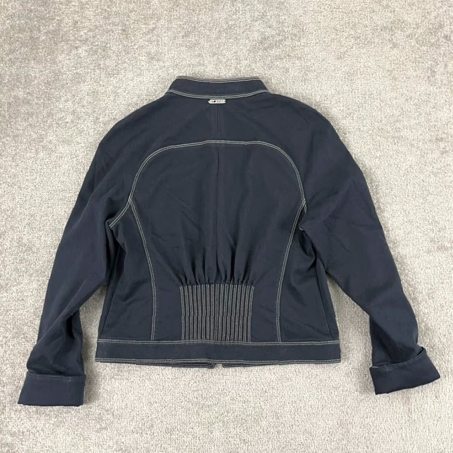 St. John ST. JOHN Sport Jacket Denim Blue Medium Womens Full Zip Bomber Preppy Size M / US 6-8 / IT 42-44 - 2 Thumbnail