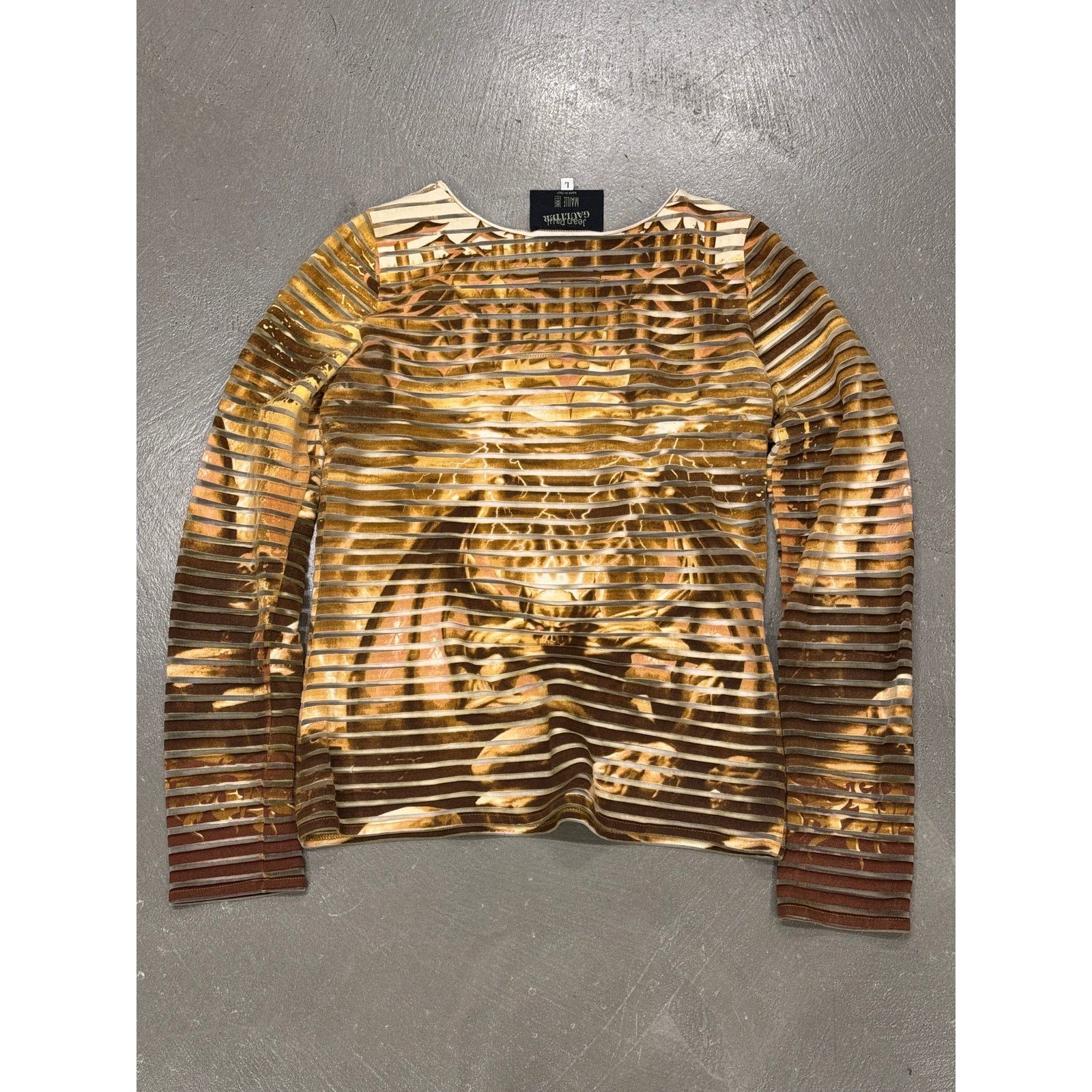 Jean Paul Gaultier S/S2001 Jean Paul Gaultier satan stripe longsleeve t-shirt Size L / US 10 / IT 46 - 3 Thumbnail