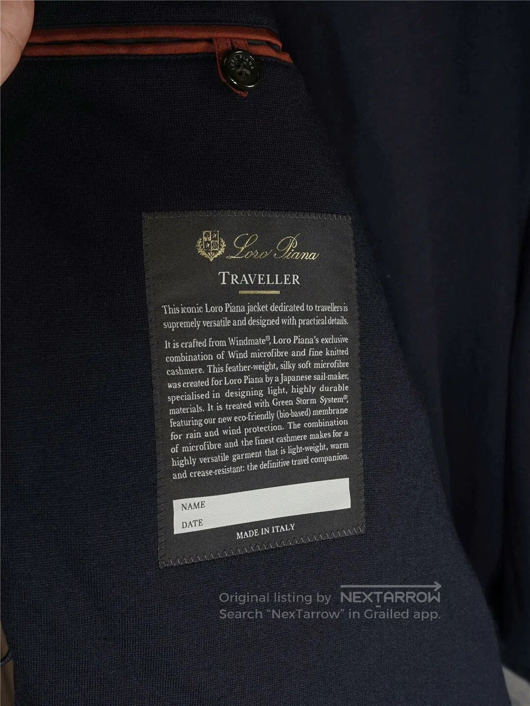 Loro Piana Loro Piana Traveller Jacket Navy Blue. Size US XL / EU 56 / 4 - 4 Thumbnail
