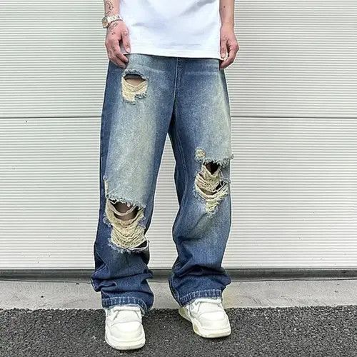 Japanese Brand Oversized jeans baggy cargo pants hip-hop style wide leg Y2K Size US 32 / EU 48 - 1 Thumbnail