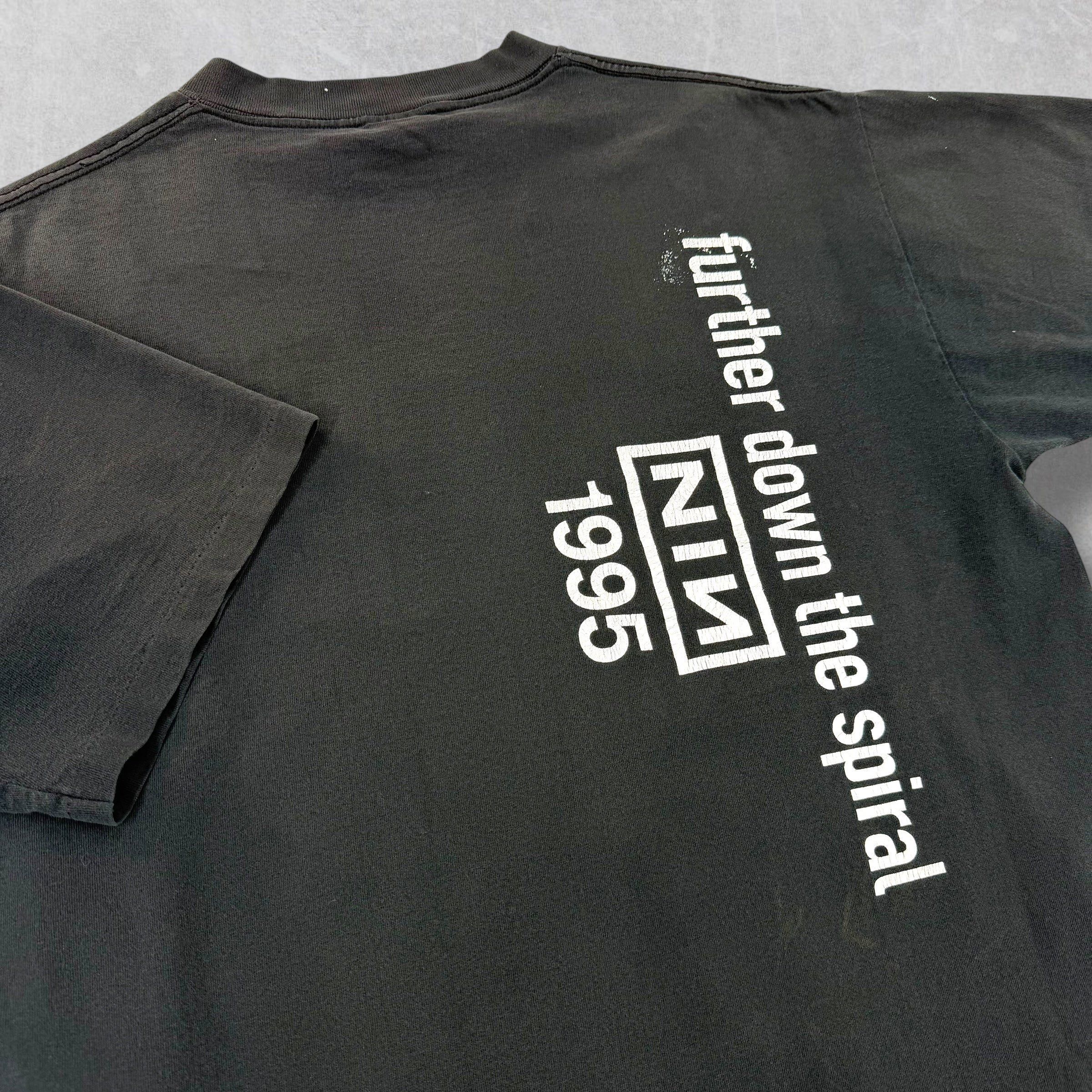 All Sport Vintage '95 Nine Inch Nails Further Down The Spiraltour Tee Size US XL / EU 56 / 4 - 4 Thumbnail