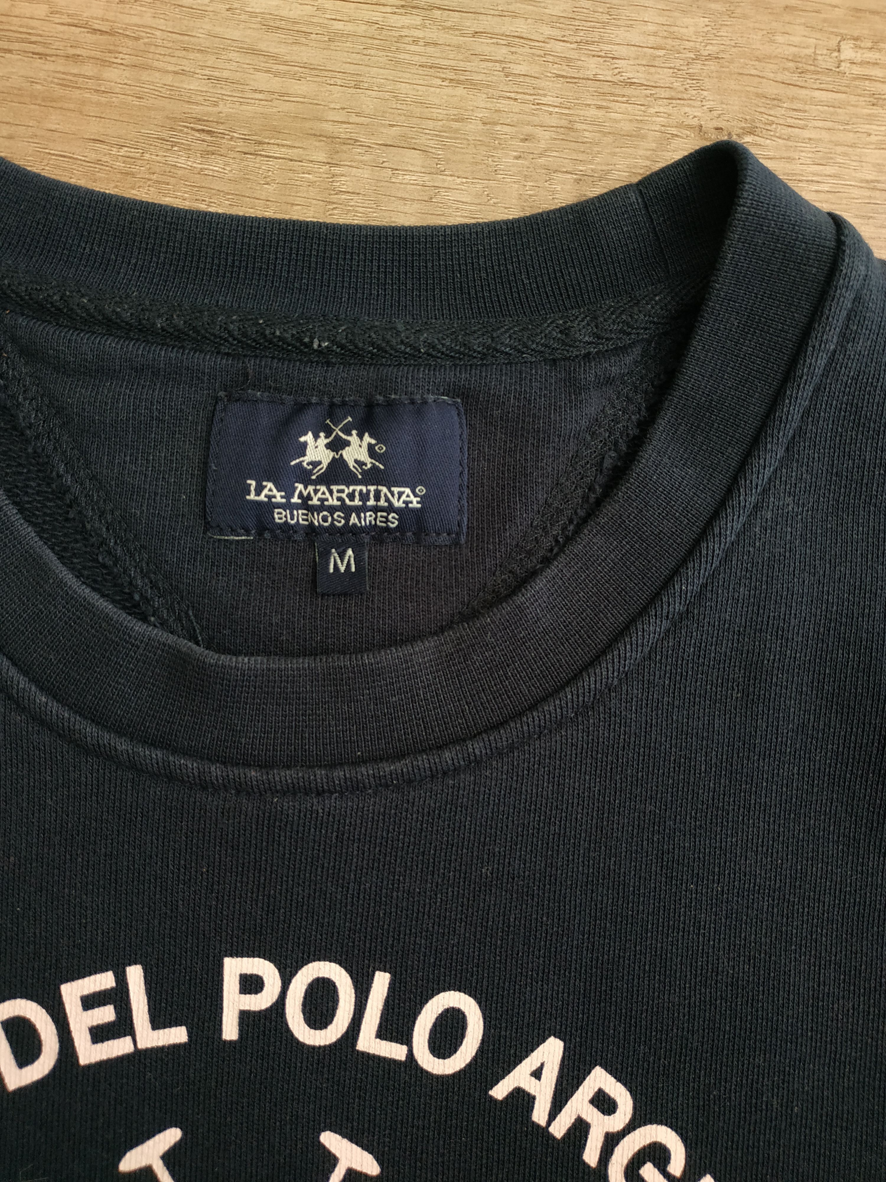 La Martina La Martina Argentina Polo Club Men's Sweatshirt, s. MEDIUM Size US M / EU 48-50 / 2 - 8 Thumbnail