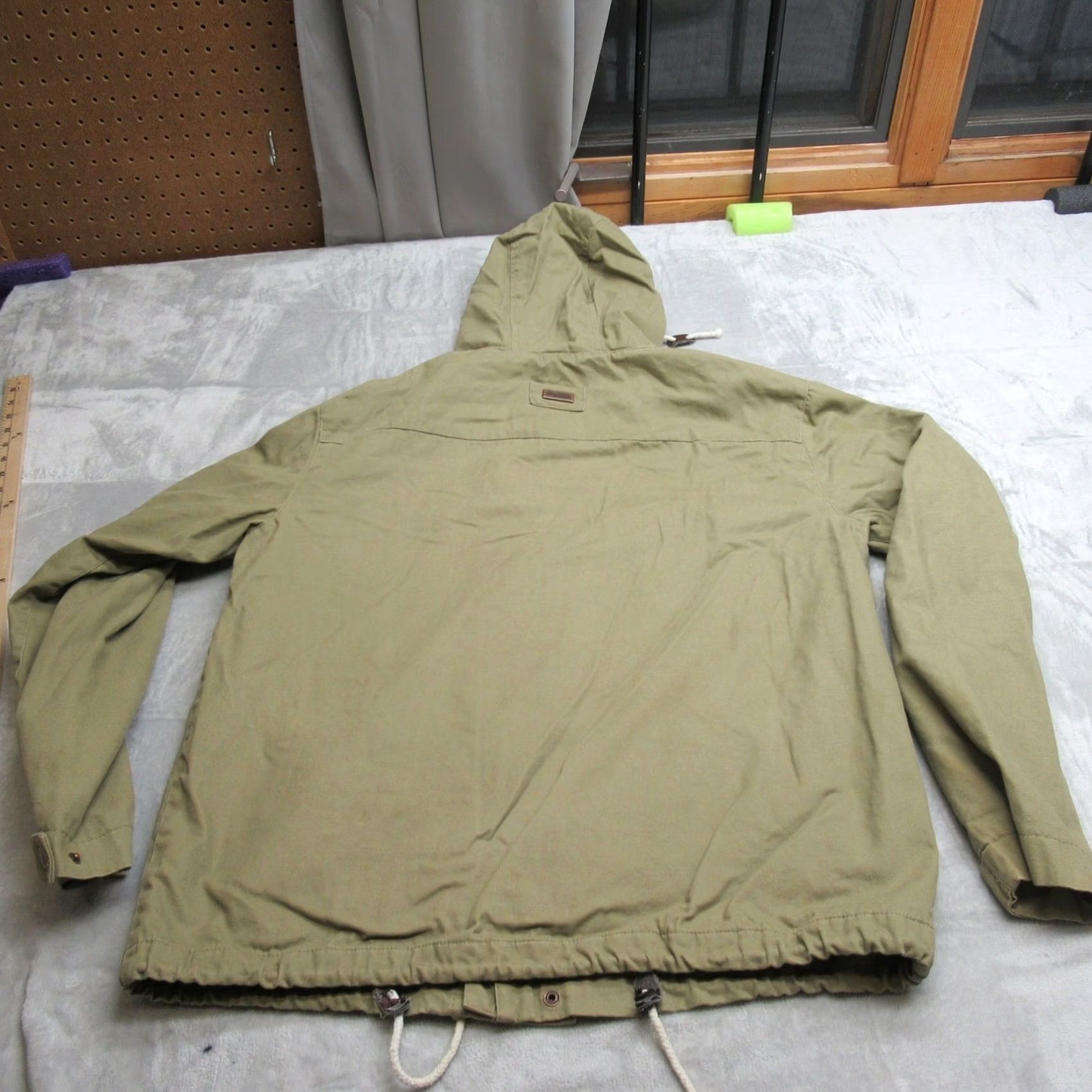 Vintage LRG Mens Large Beige Fleece Hoodie Jacket - Urban Casual Size US L / EU 52-54 / 3 - 2 Thumbnail