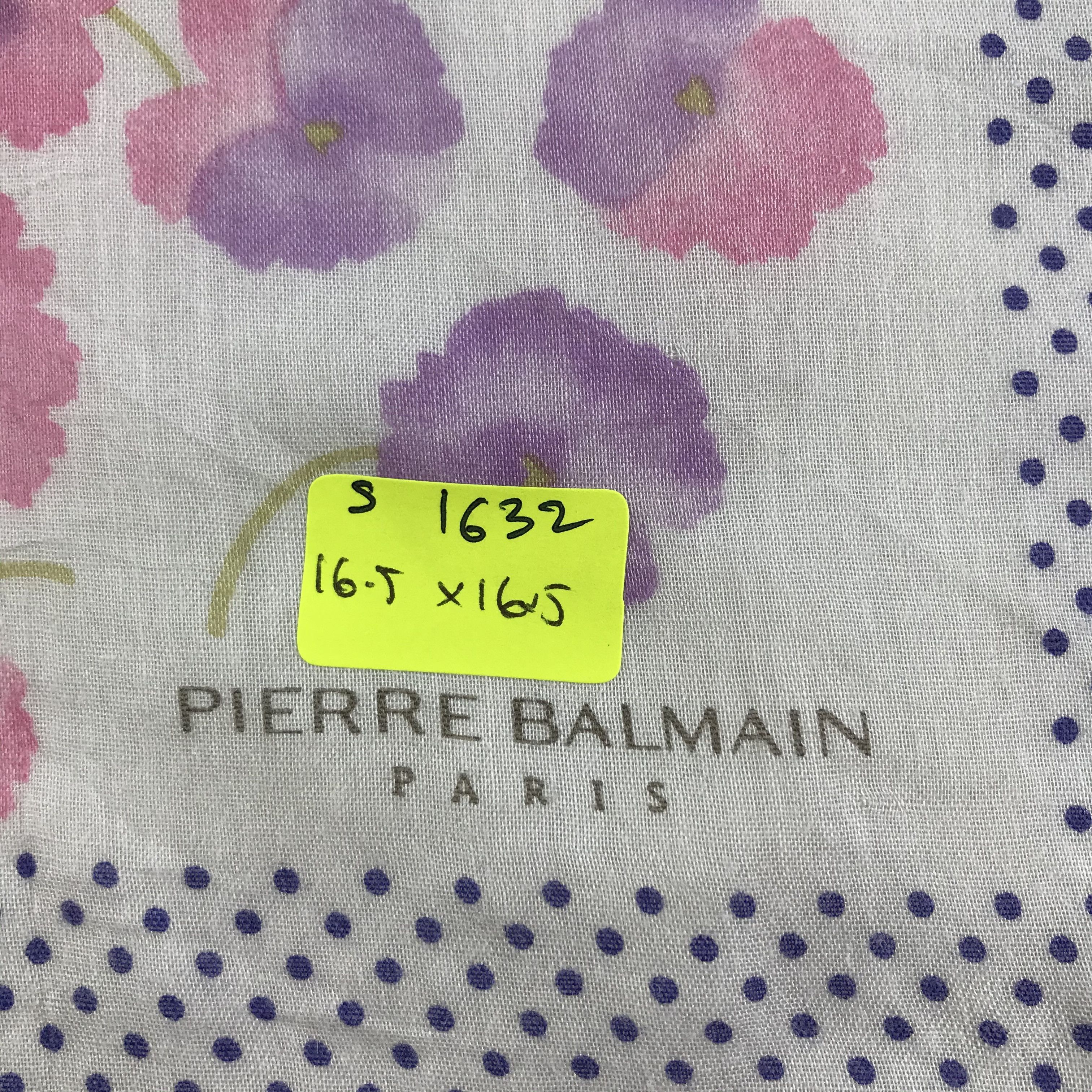 Pierre Balmain × Vintage Pierre Balmain Bandana / Handkerchief / Neckerchief - S1632 Size ONE SIZE - 5 Thumbnail