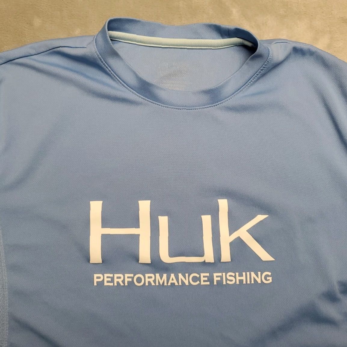 Vintage VINTAGE HUK Shirt Mens Small Blue Performance Stretch Blend UPF Outdoor Fish Size US S / EU 44-46 / 1 - 3 Thumbnail
