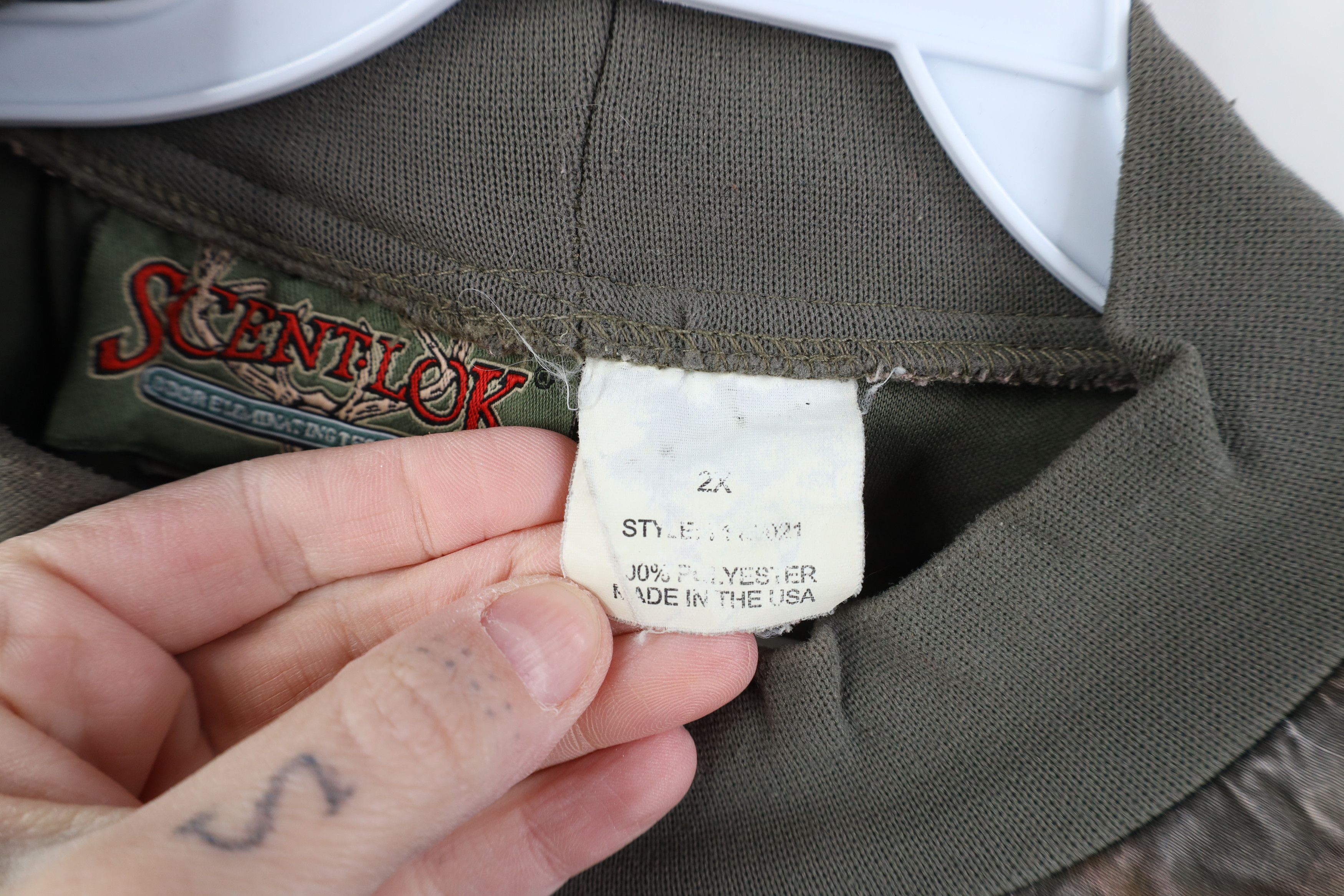 Vintage Vintage 90s Scent Lok Mock Neck Pullover Shirt Jacket USA Size US XXL / EU 58 / 5 - 9 Thumbnail