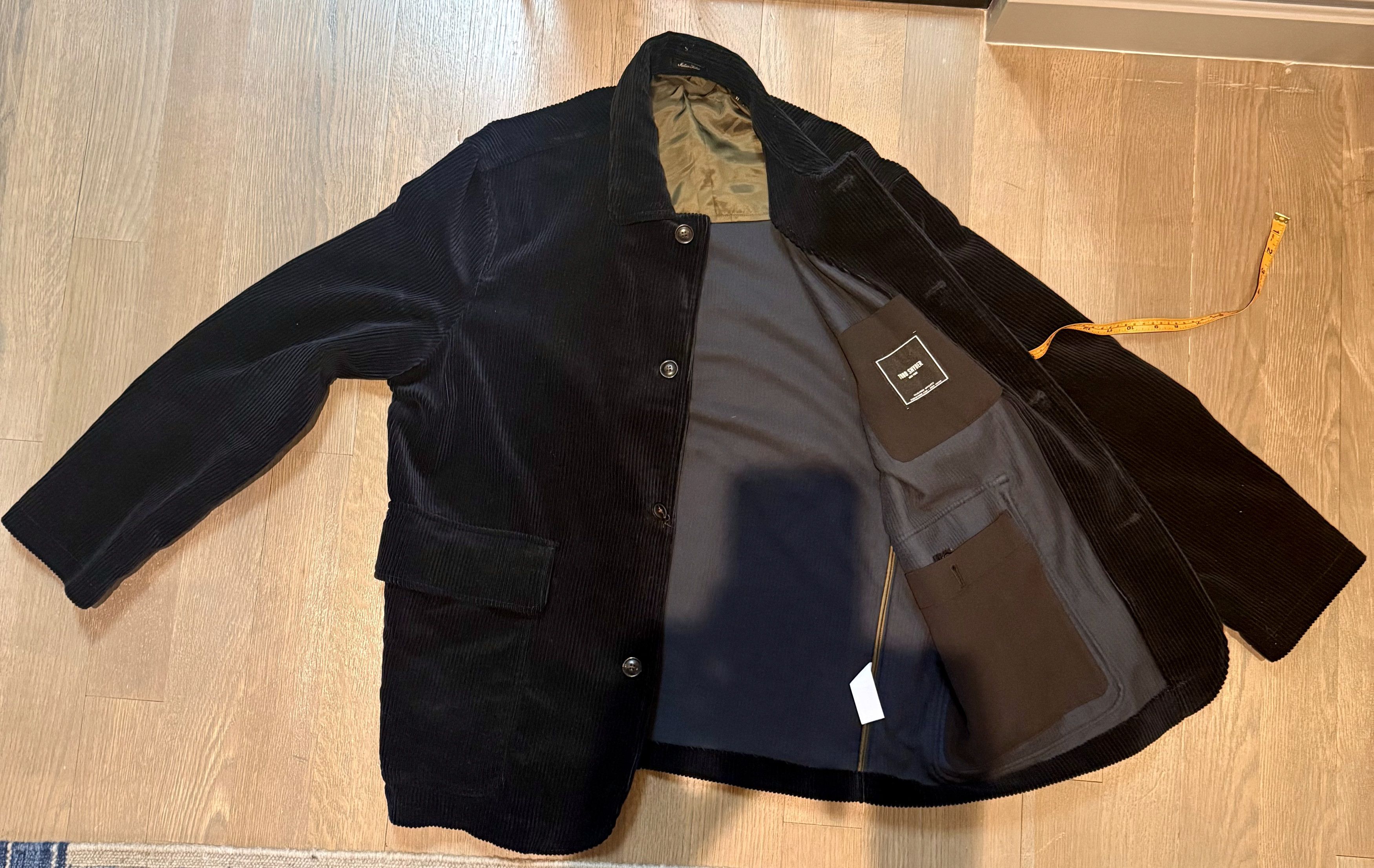 Todd Snyder Italian Corduroy Walking Coat Navy Blue XL Size US XL / EU 56 / 4 - 4 Thumbnail