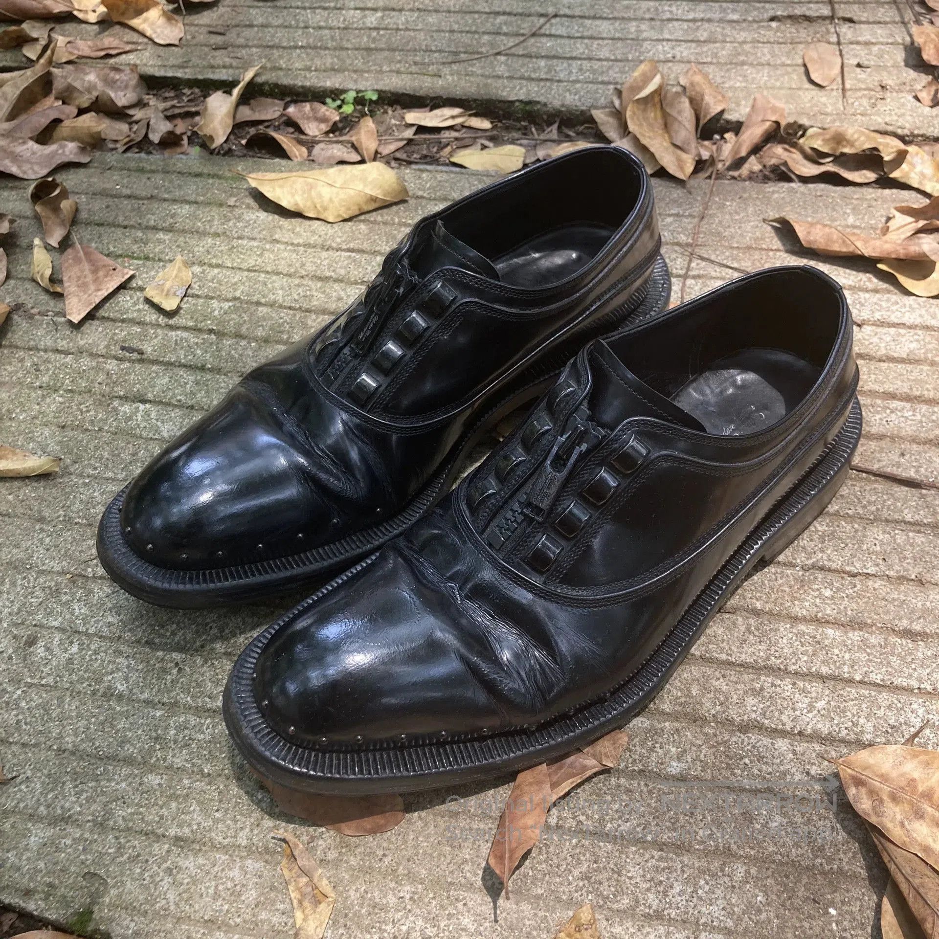 Undercover Undercover Patent Leather Zip Derby Shoes. Size US 10 / EU 43 - 1 Thumbnail