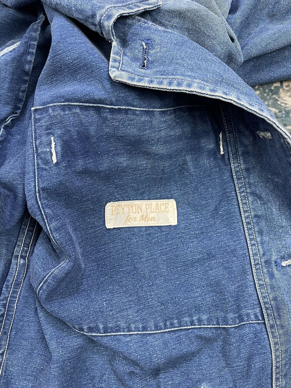 PPFM Vtg PPFM Peyton Place For Men Denim Chore Jacket Size US M / EU 48-50 / 2 - 15 Thumbnail