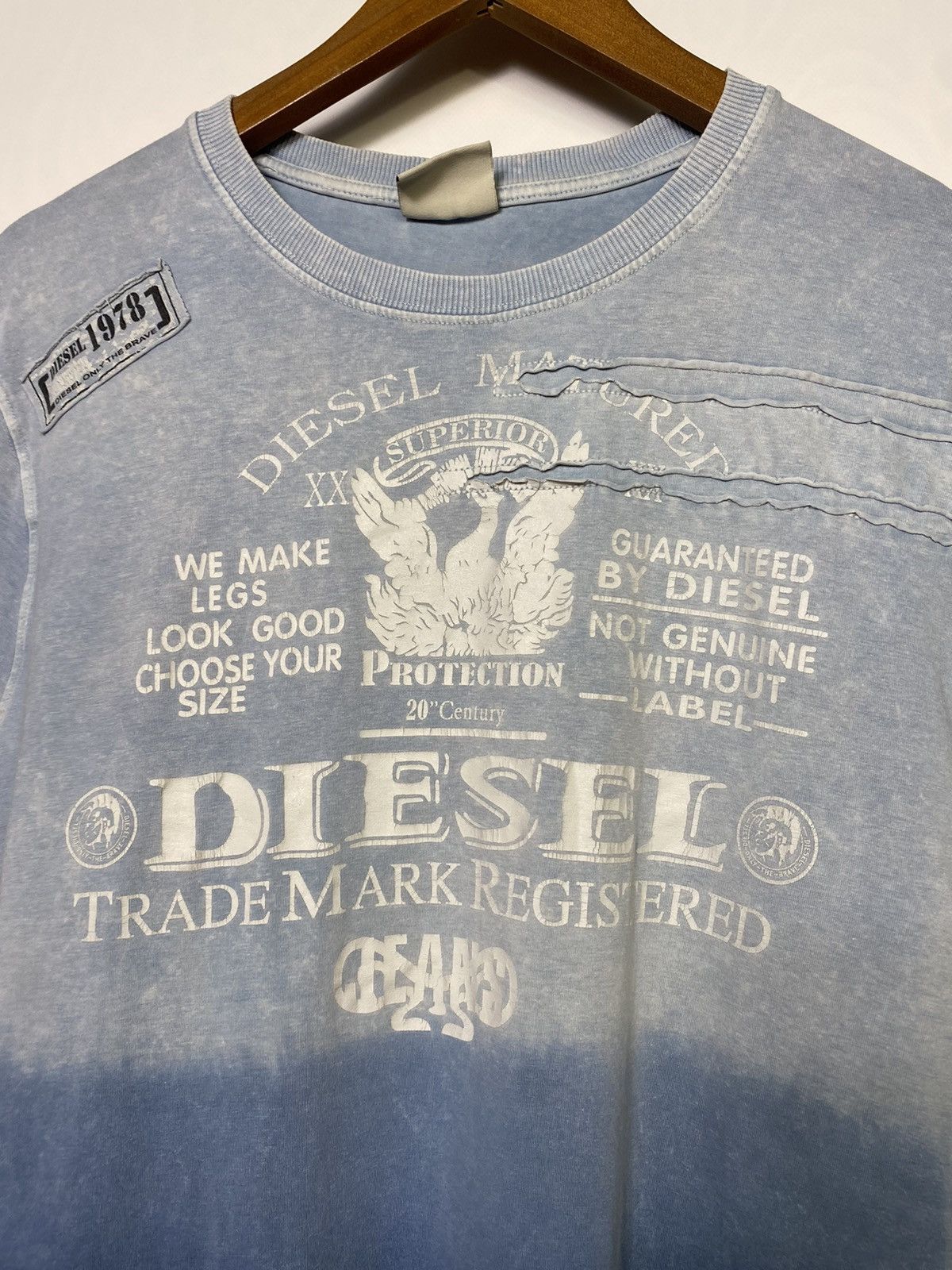 Diesel Vintage Diesel Big Logo Y2k T-shirt Tee Size US M / EU 48-50 / 2 - 7 Thumbnail