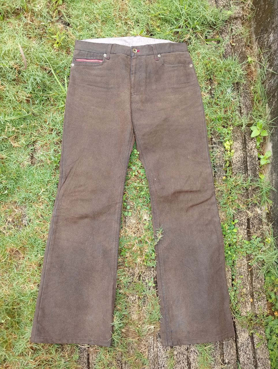 image of Avant Garde x Beauty Beast Flarevintage Comme Ca Du Mode Men Pants in Dark Brown (Size 33)