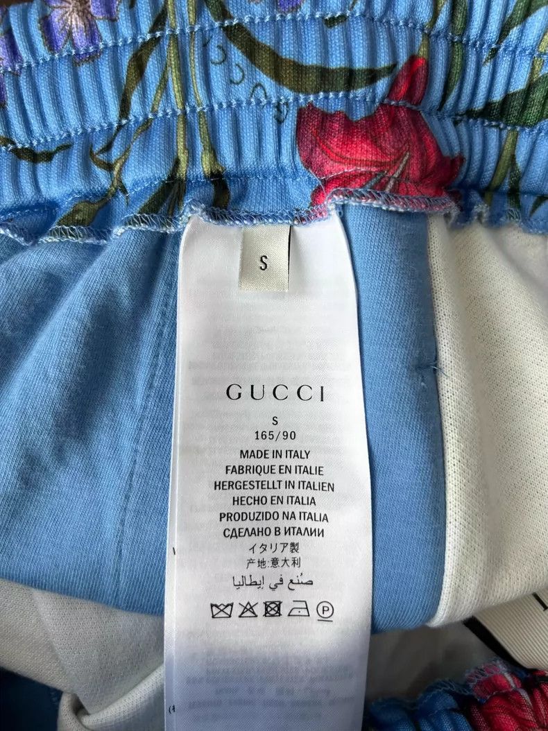 Gucci Gucci Size S Blue floral elastic sports trousers 2504-Next Size US 28 / EU 44 - 5 Thumbnail