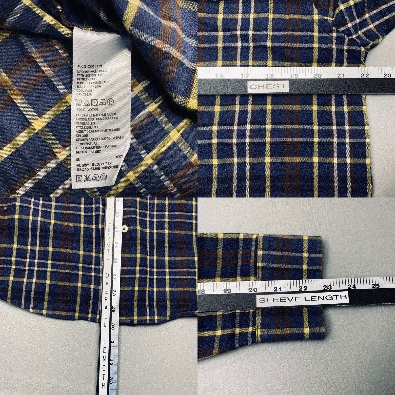 Tommy Bahama Tommy Bahama Flannel Shirt Mens Size L Plaid Twill Button Up Long Sleeve 8408 Size US L / EU 52-54 / 3 - 8 Thumbnail