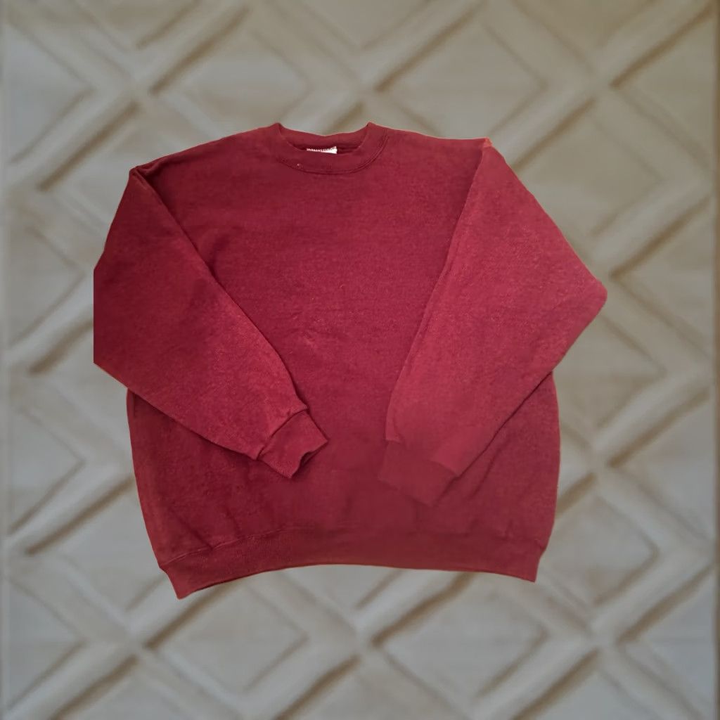 Lee VINTAGE Sweatshirt Lee Sport Burgundy XL Mens Crewneck 90s Made In USA Size US XL / EU 56 / 4 - 1 Thumbnail