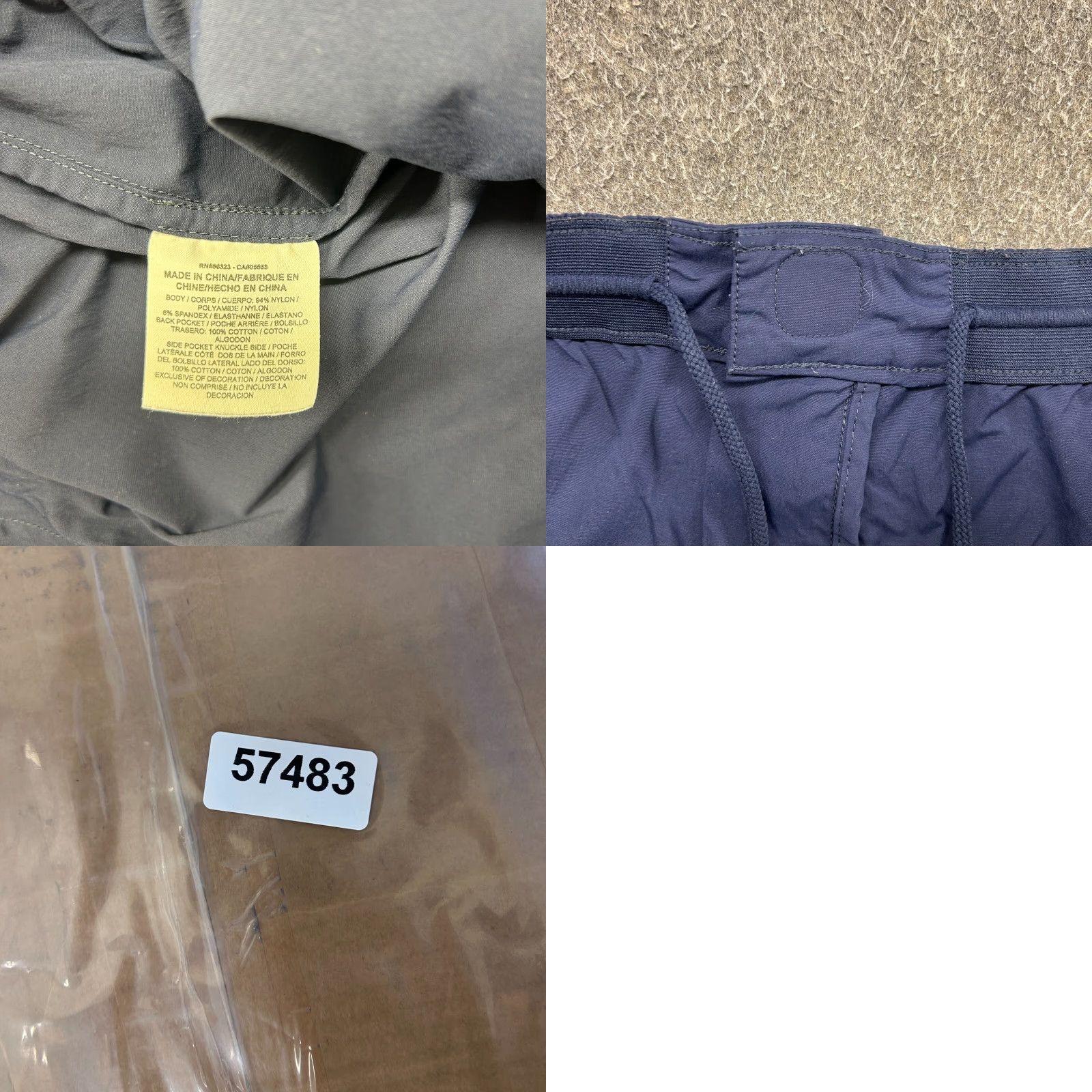 Jordan Brand Air Jordan Pants Mens 2XL Blue Navy Jogger Nylon Stretch Logo Jumpman Activewear Equipment? Size US 39 - 8 Thumbnail
